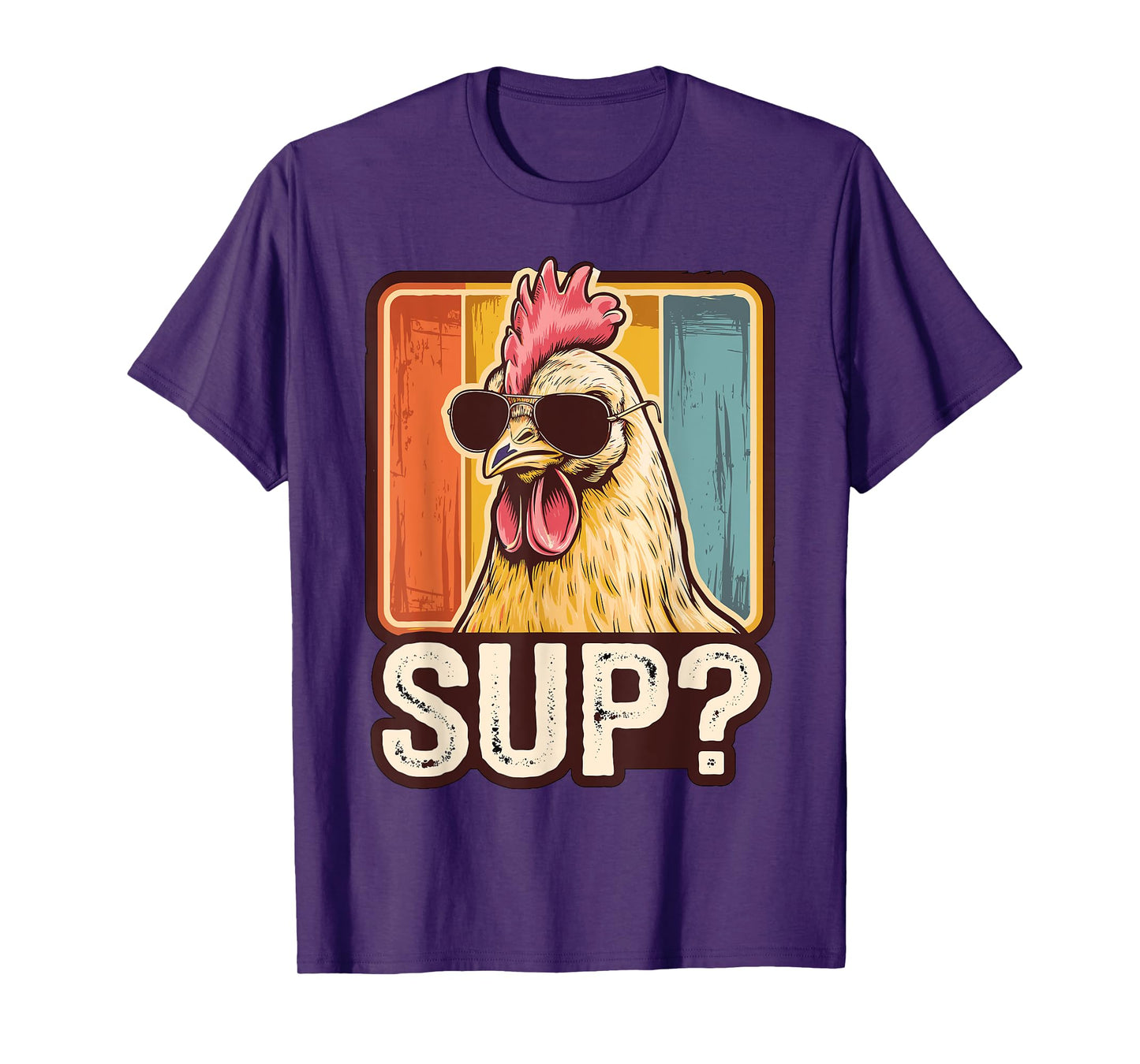 Sup? Chicken with Sunglasses Chicken Farmer T-Shirt