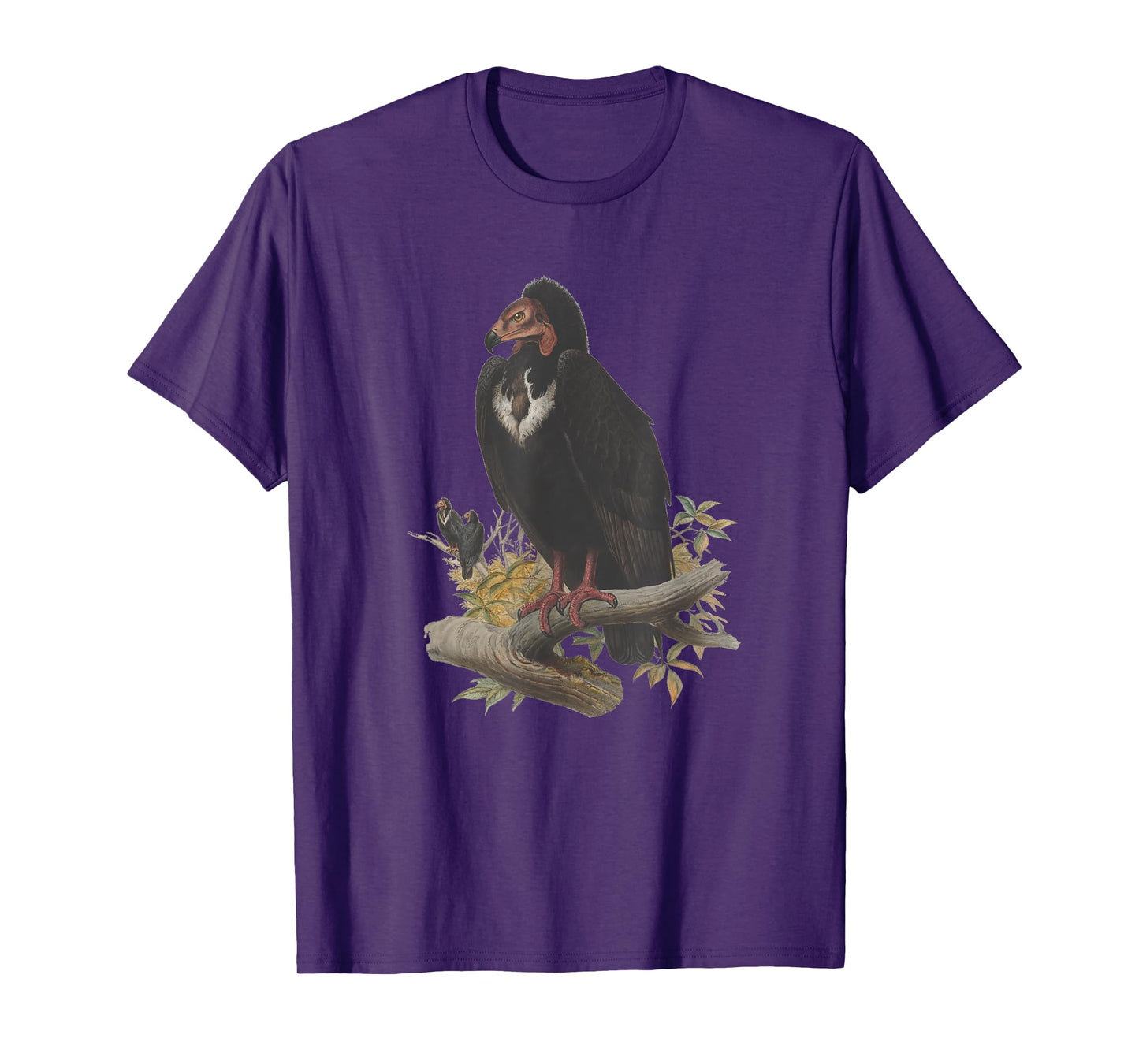 Vintage Vulture Scientific Drawing Shirt - Turkey Red-Headed T-Shirt