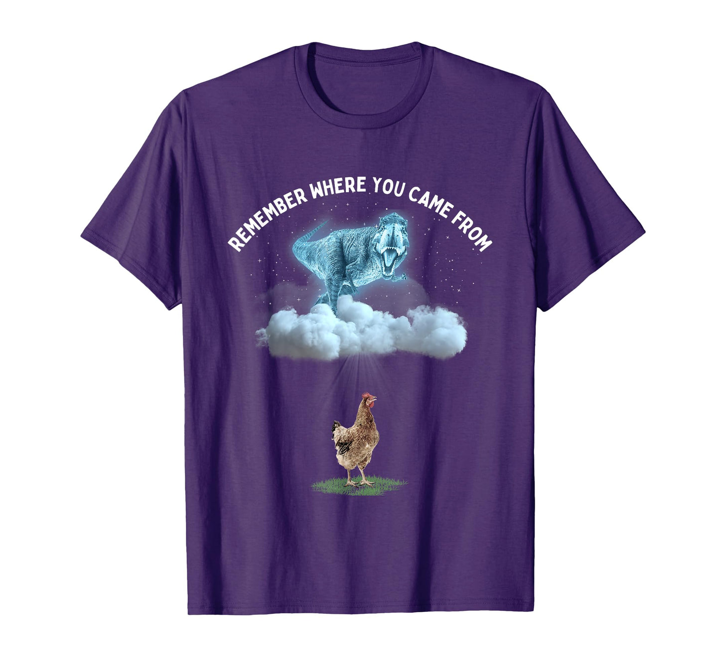 Remember Where You Came From Dinosaur and Chicken T-Shirt