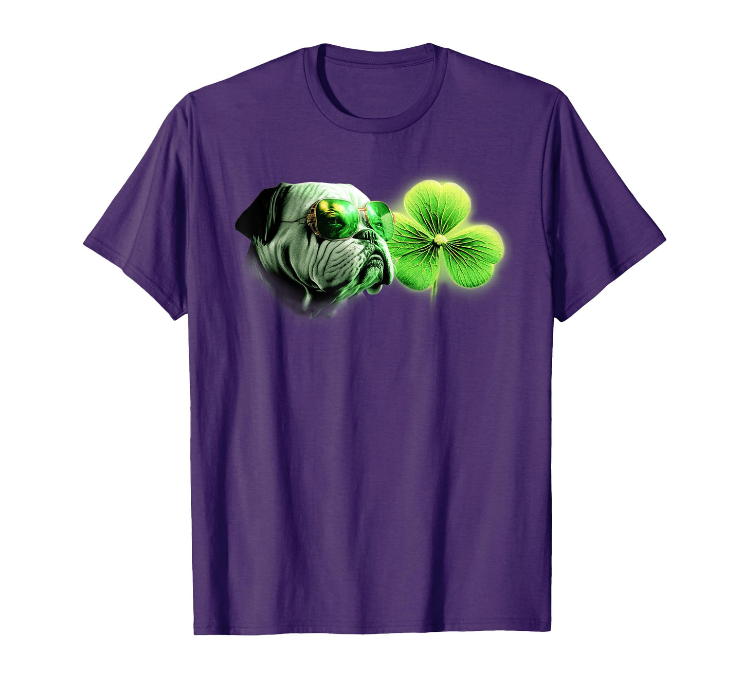 Bulldog Shamrock for Bulldog Lovers St. Patricks Day Bulldog T-Shirt