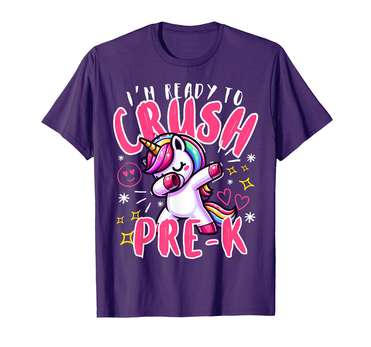 I'm Ready To Crush Pre-K Unicorn First Day of Preschool Kids T-Shirt