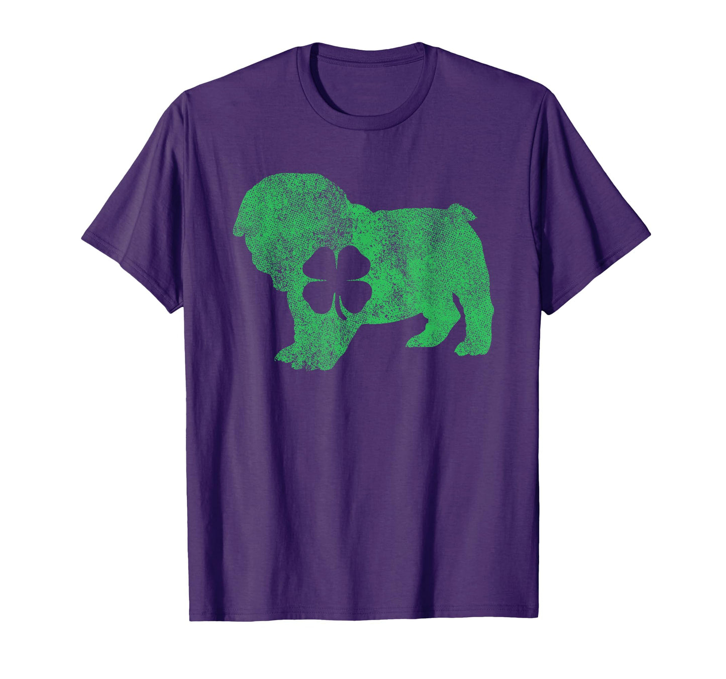 St. Patrick's Day Dog Bulldog Shamrock Men Women Gift T-Shirt