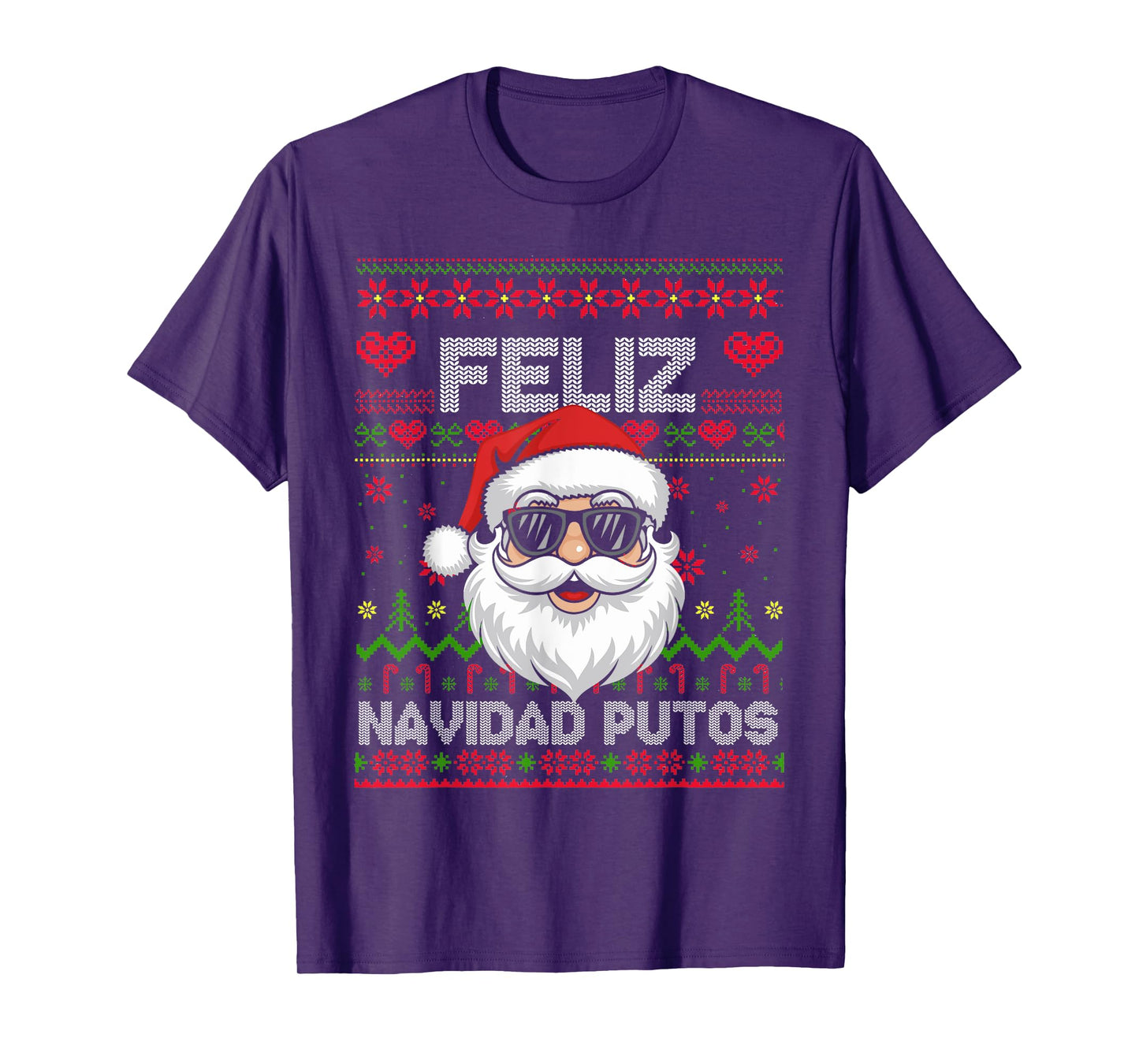 Feliz-Navidad Putos Chingon Ugly Christmas,Spanish Christmas T-Shirt