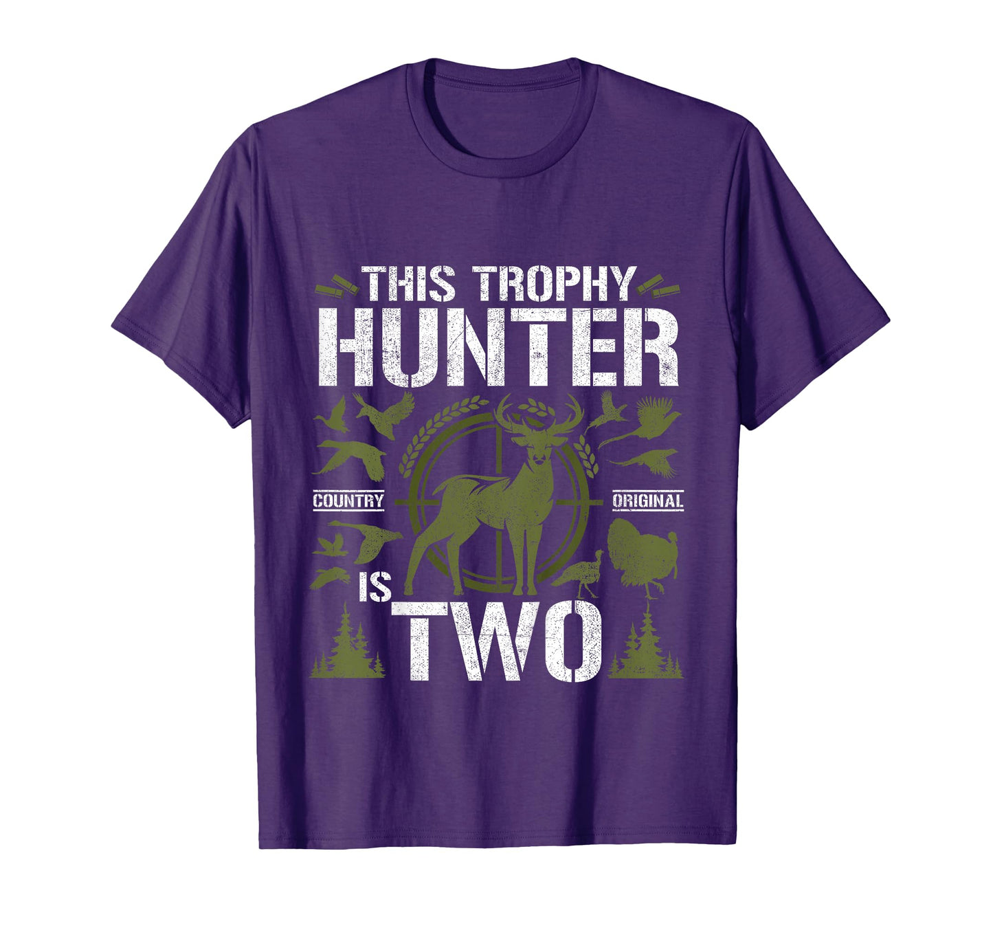 2 Year Old Hunting Birthday Party Duck Deer Hunter 2nd Gift T-Shirt
