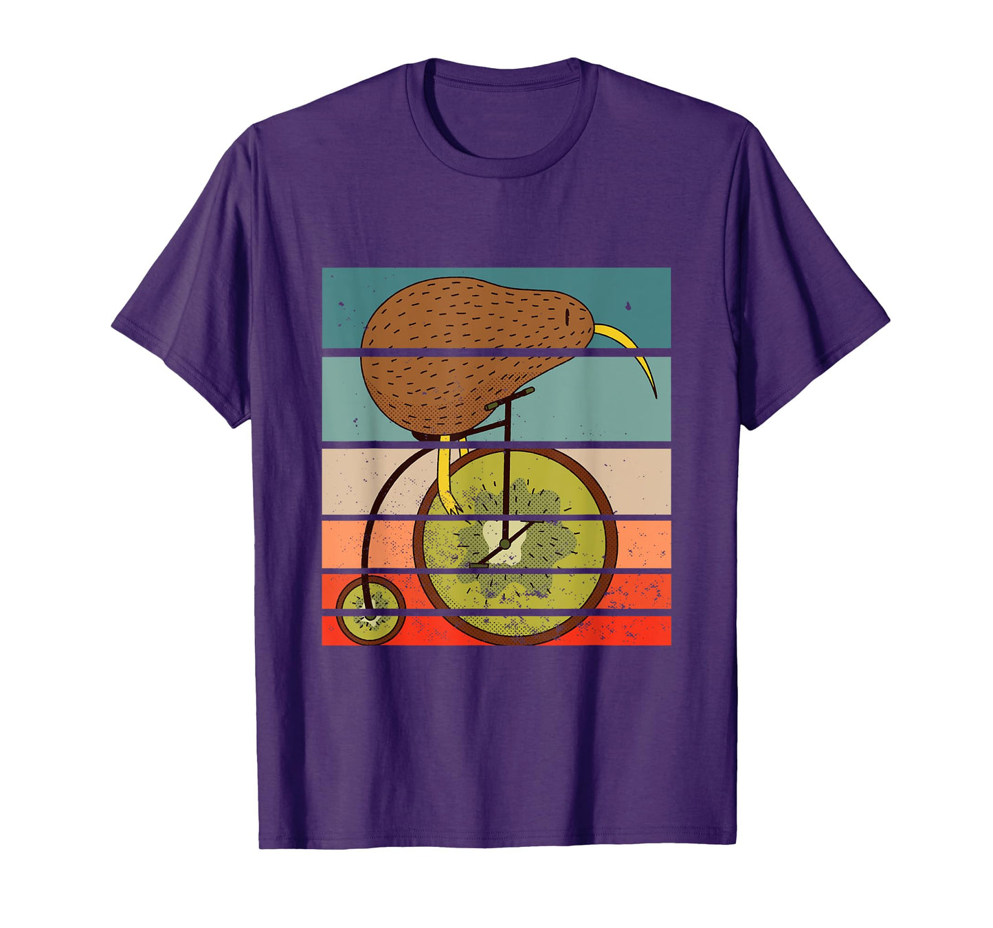 Kiwi Bird Bicycle Driving Cyclist Cycling Gift T-Shirt