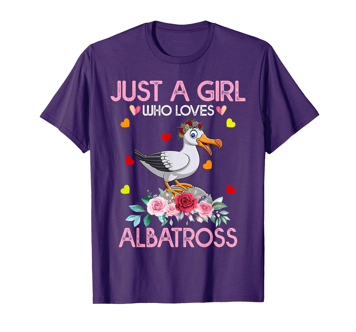 Albatross Bird Tee For Women Just A Girl Who Loves Albatross T-Shirt