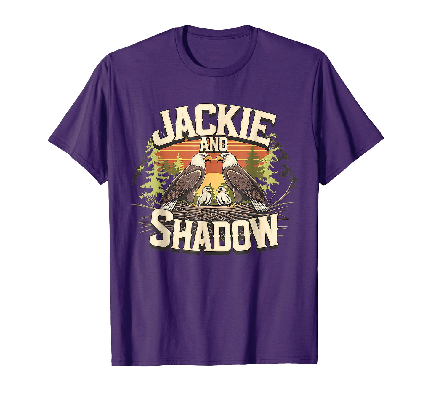 Jackie and Shadow Bald Eagle Vintage Nature and Eegle Lovers T-Shirt