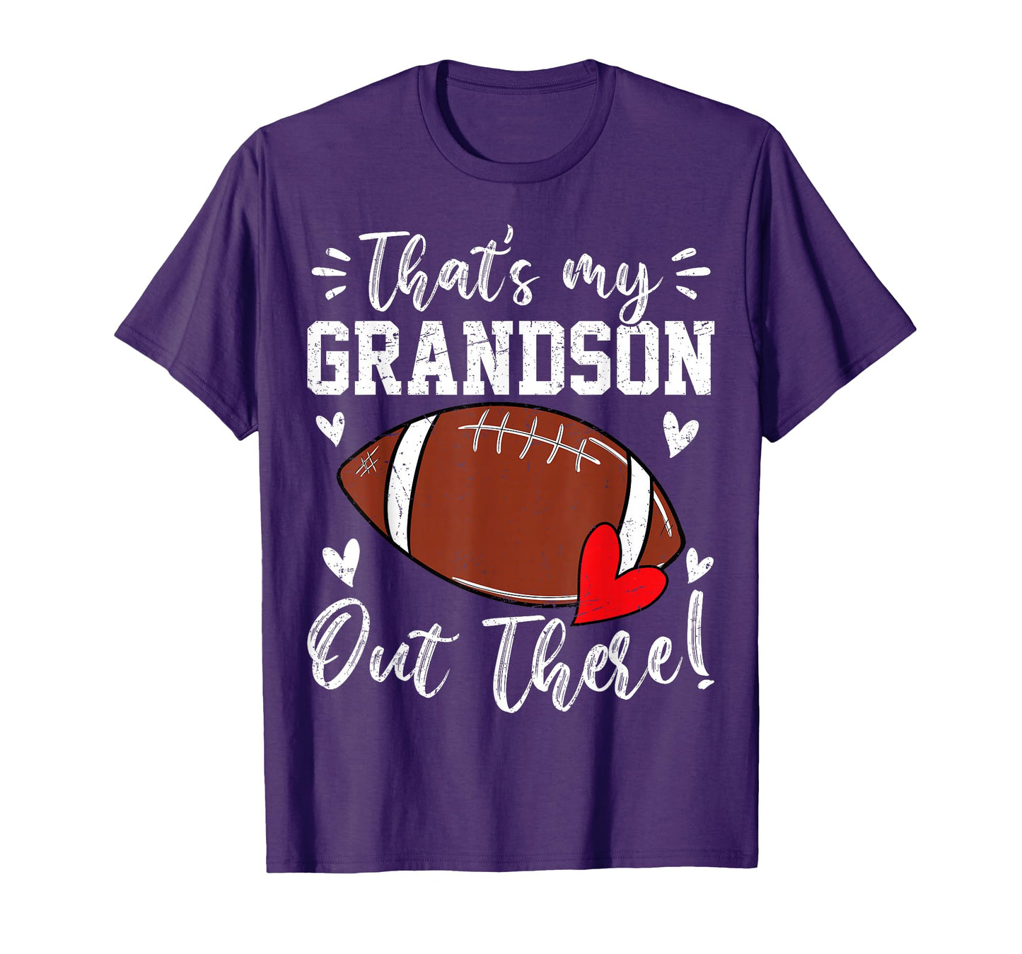 That's My Grandson Out There Funny Football Grandma T-Shirt