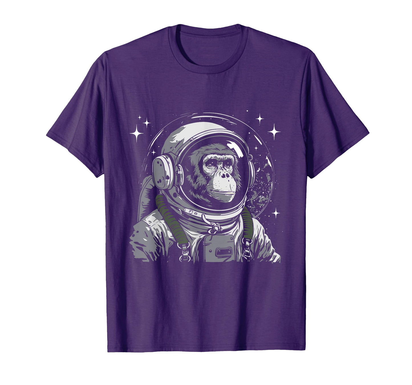 Vintage Astronaut Monkey - Primate Animal Lover Zookeeper T-Shirt