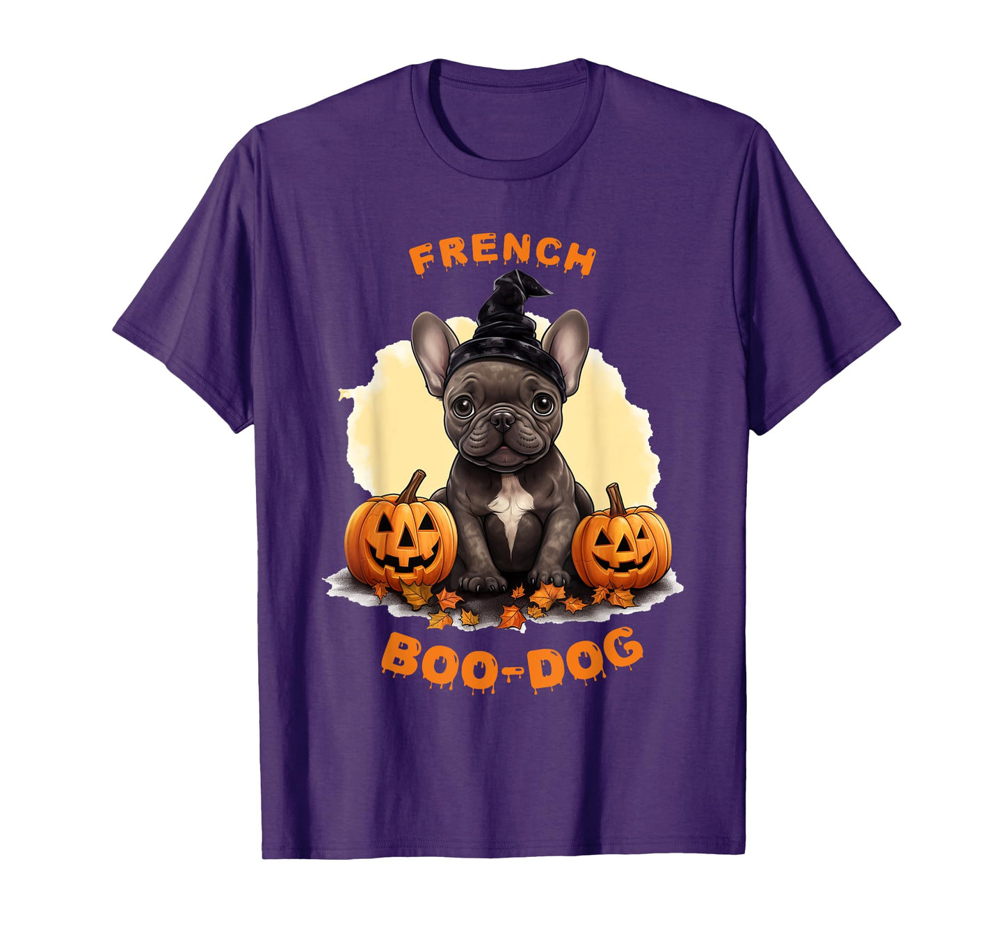 Halloween Frenchie, French Boo-dog, bulldog T-Shirt