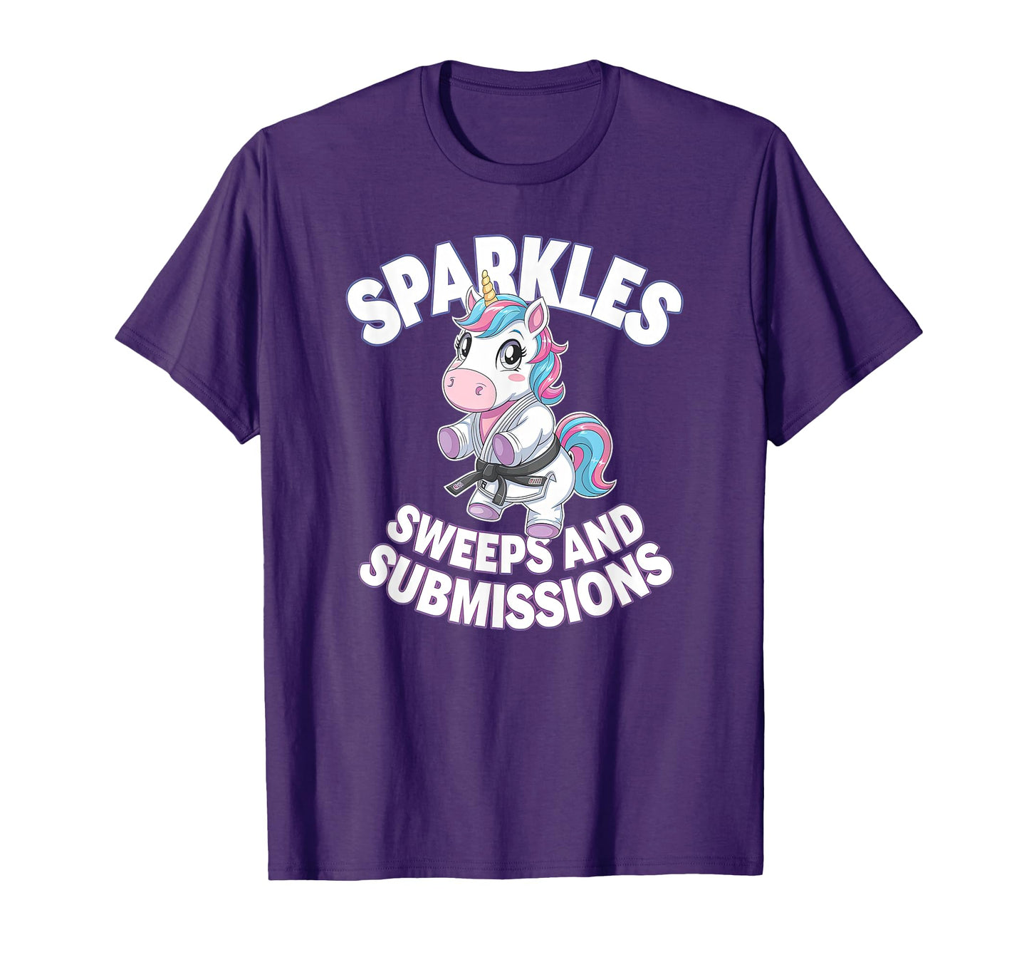 Jiu Jitsu and Unicorn - Cute BJJ Grappling T-Shirt