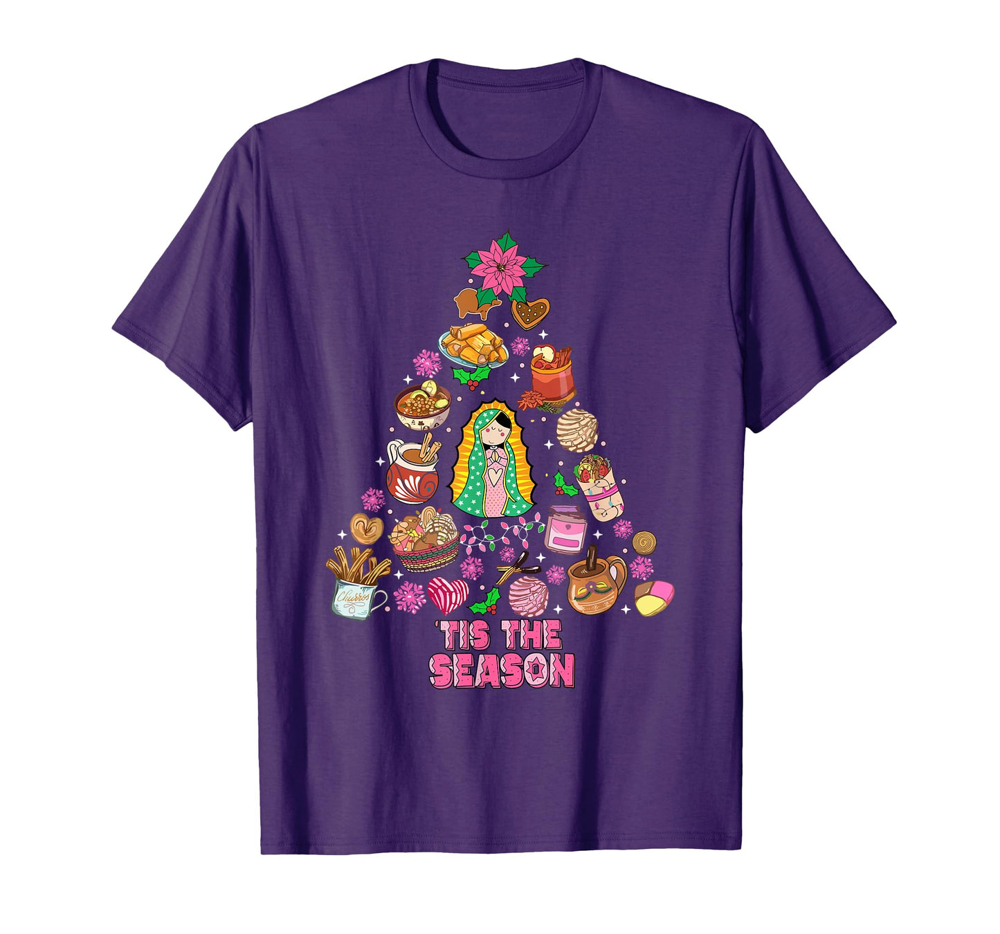 Tis the Season Mexican Christmas Feliz Navidad Xmas Mexican T-Shirt