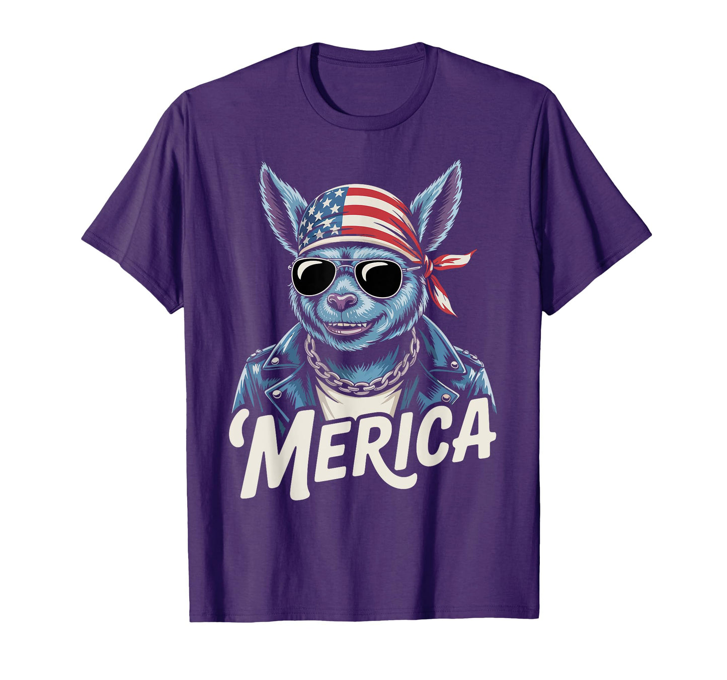 Chupacabra Mythological Creatures Sunglasses USA 4th of July T-Shirt