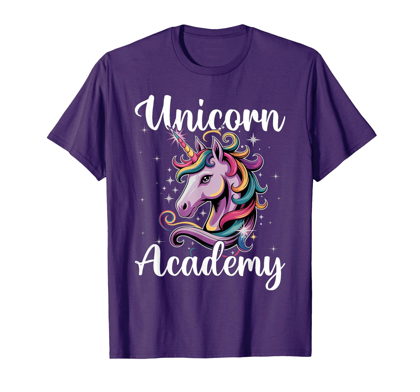 Unicorn Academy Enchanting Graphic Logo T-Shirt