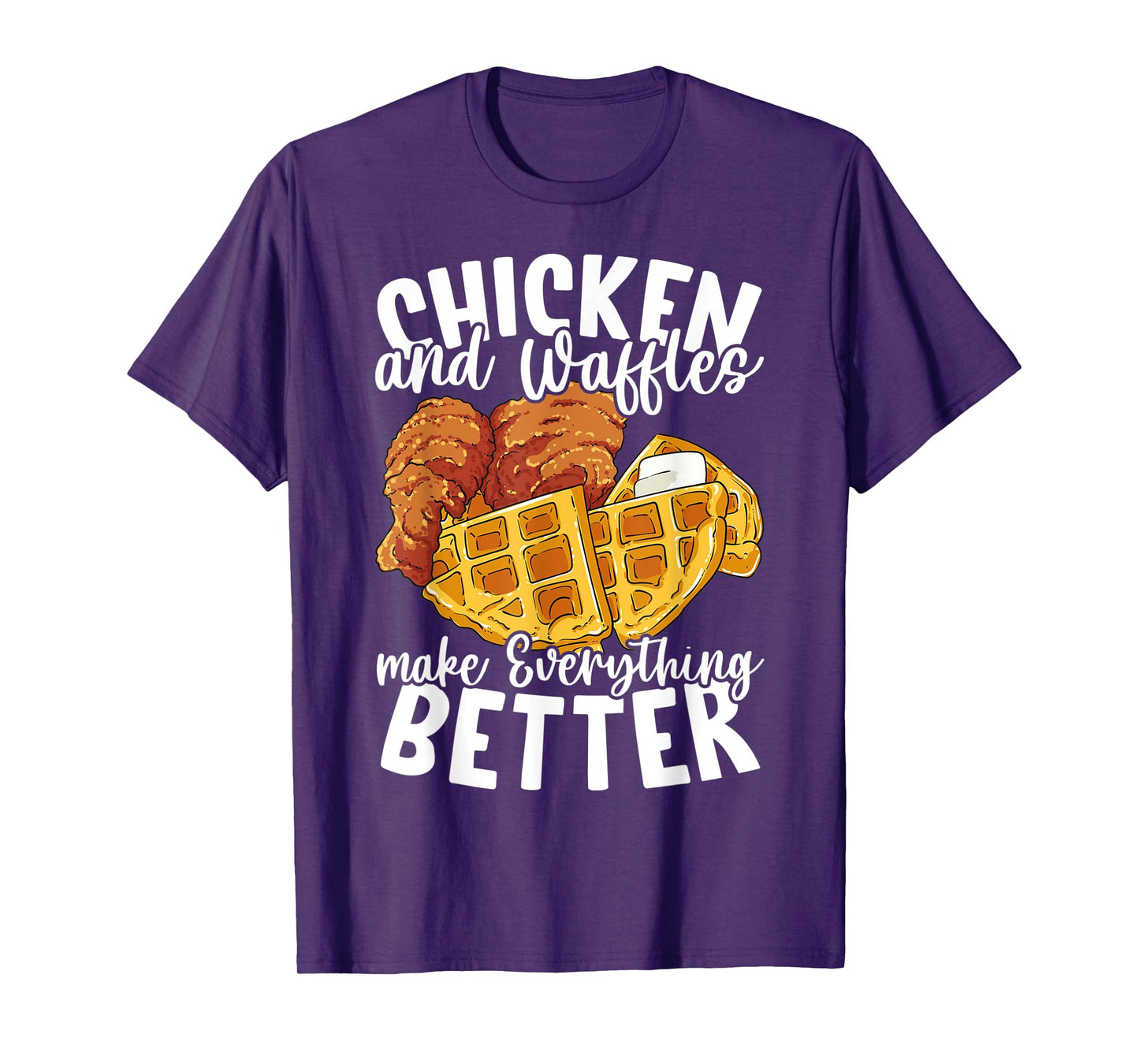 Chicken and Waffles Brunch Food Funny T-Shirt