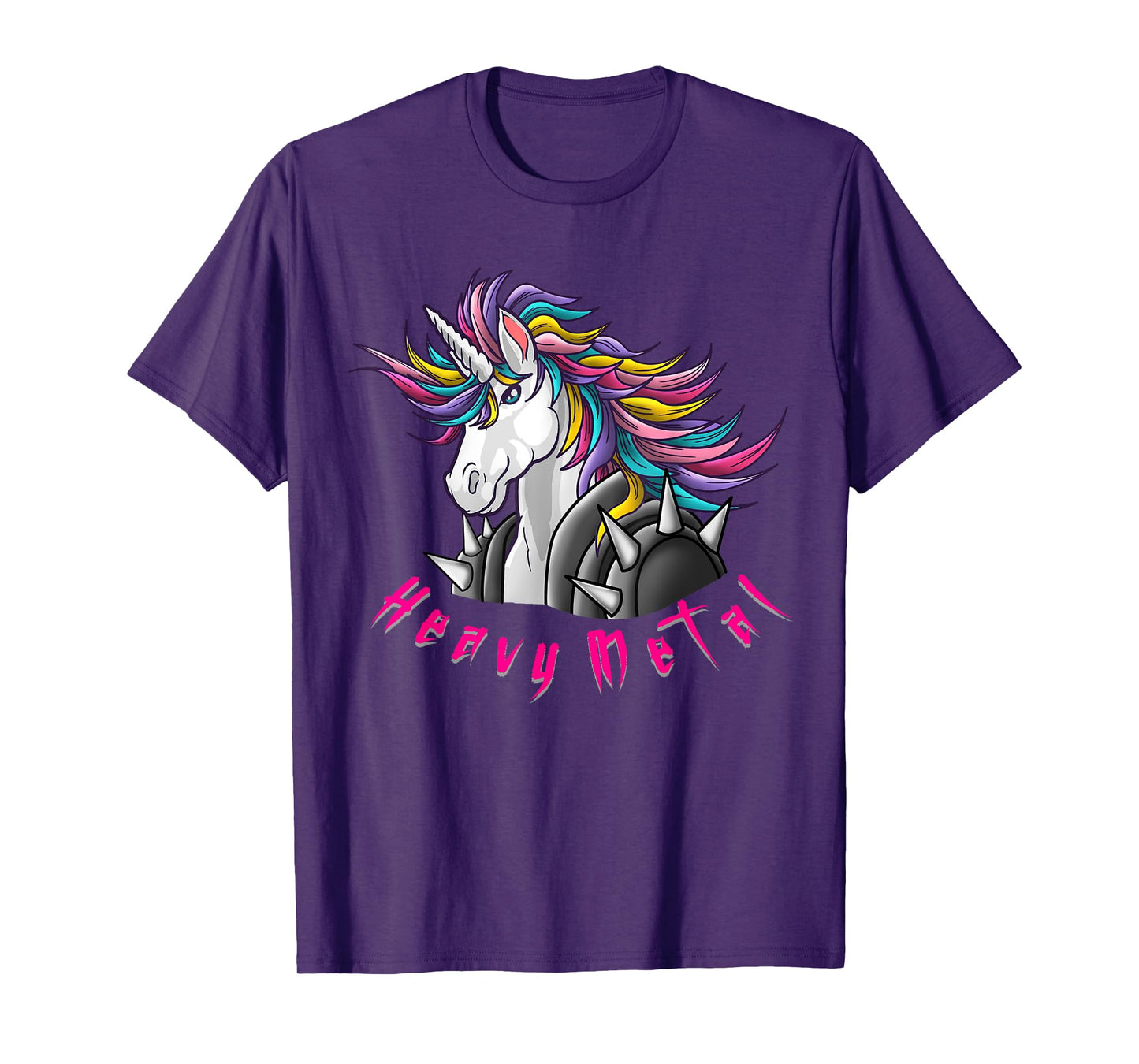 Unicorn Funny Heavy Metal Design For Men Woman Kids Girls T-Shirt