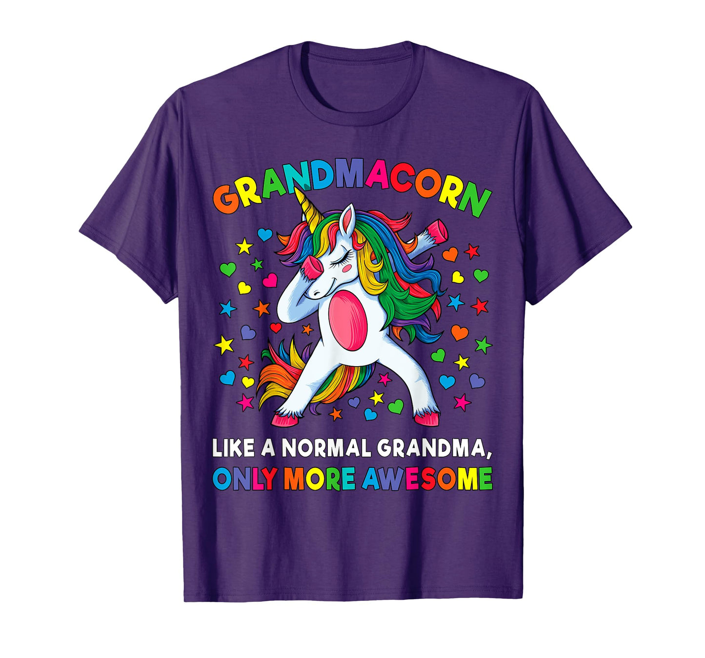Grandmacorn Like A Grandma Only Awesome Dabbing Unicorn T-Shirt