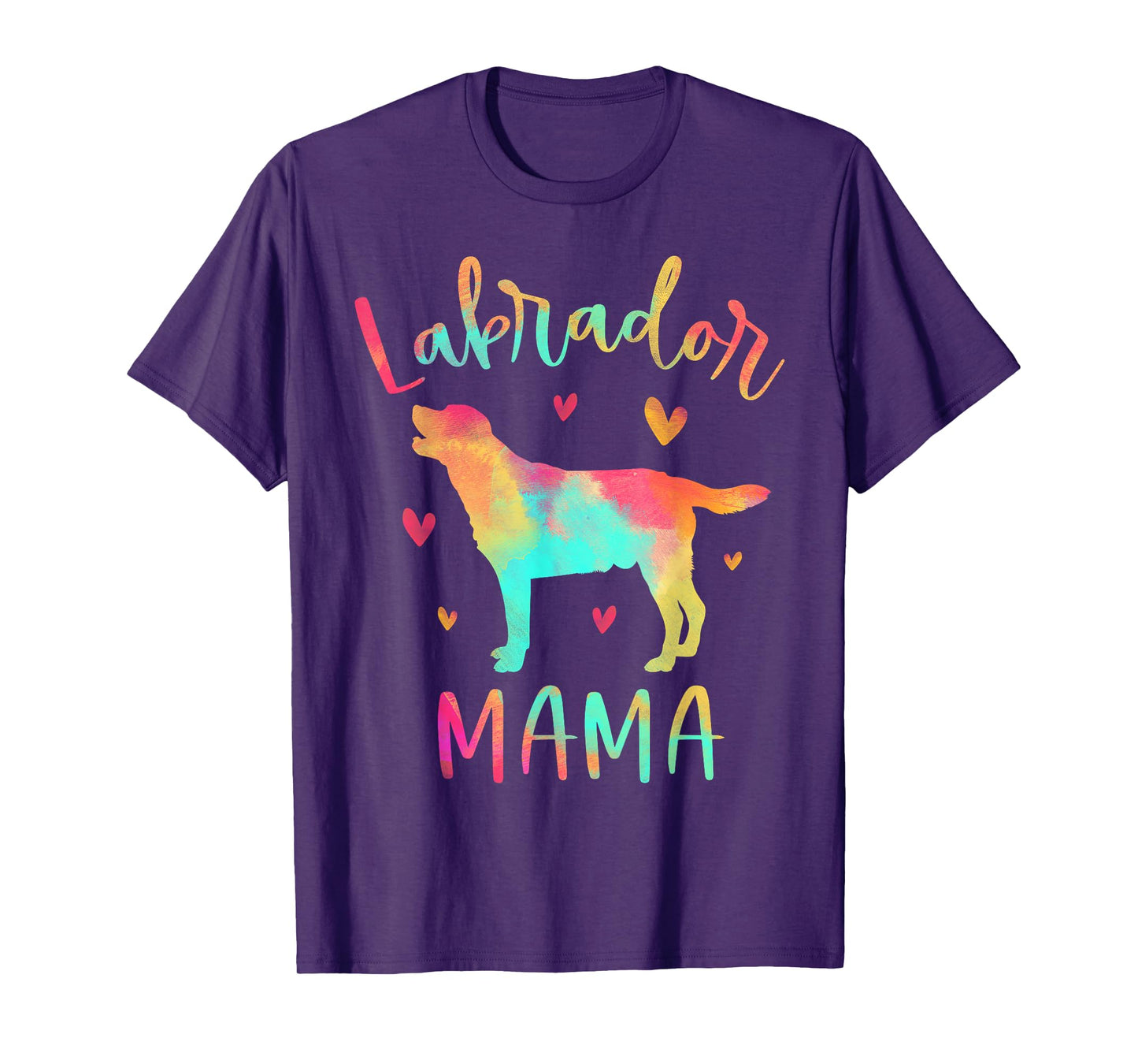 Labrador Mama Colorful Labrador Retriever Gifts Dog Mom T-Shirt