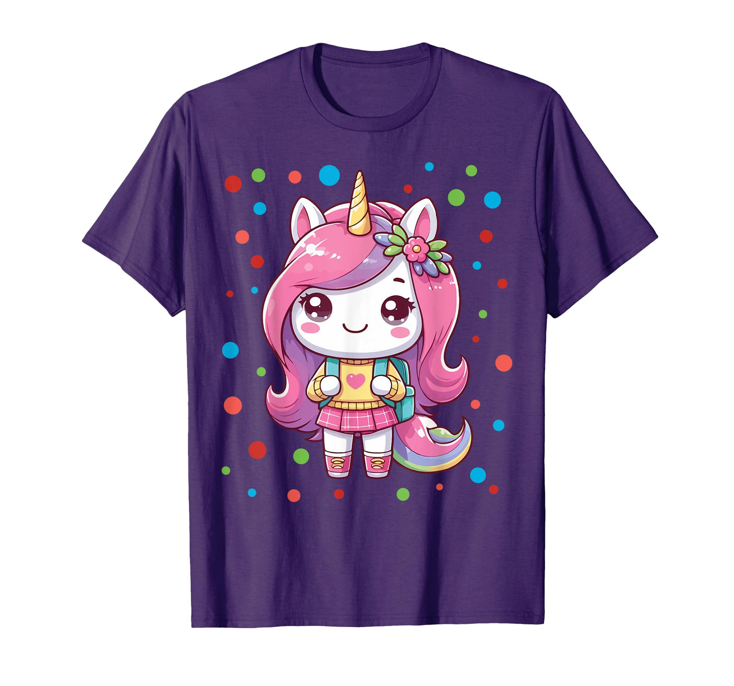Happy Dot Day Unicorn Dots For Girls T-Shirt
