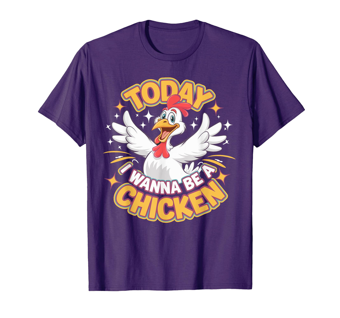 Childrens Today I wanna be a Chicken Tshirt | Kids Chicken T-Shirt