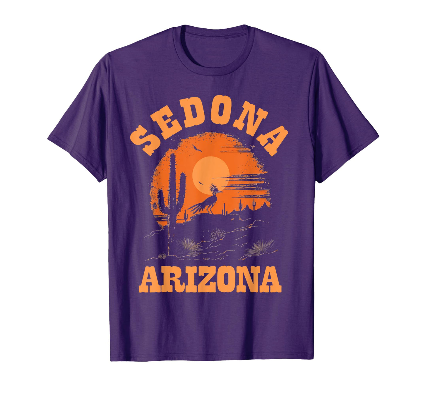 Sedona Arizona Roadrunner Desert Vibes Vintage T-Shirt