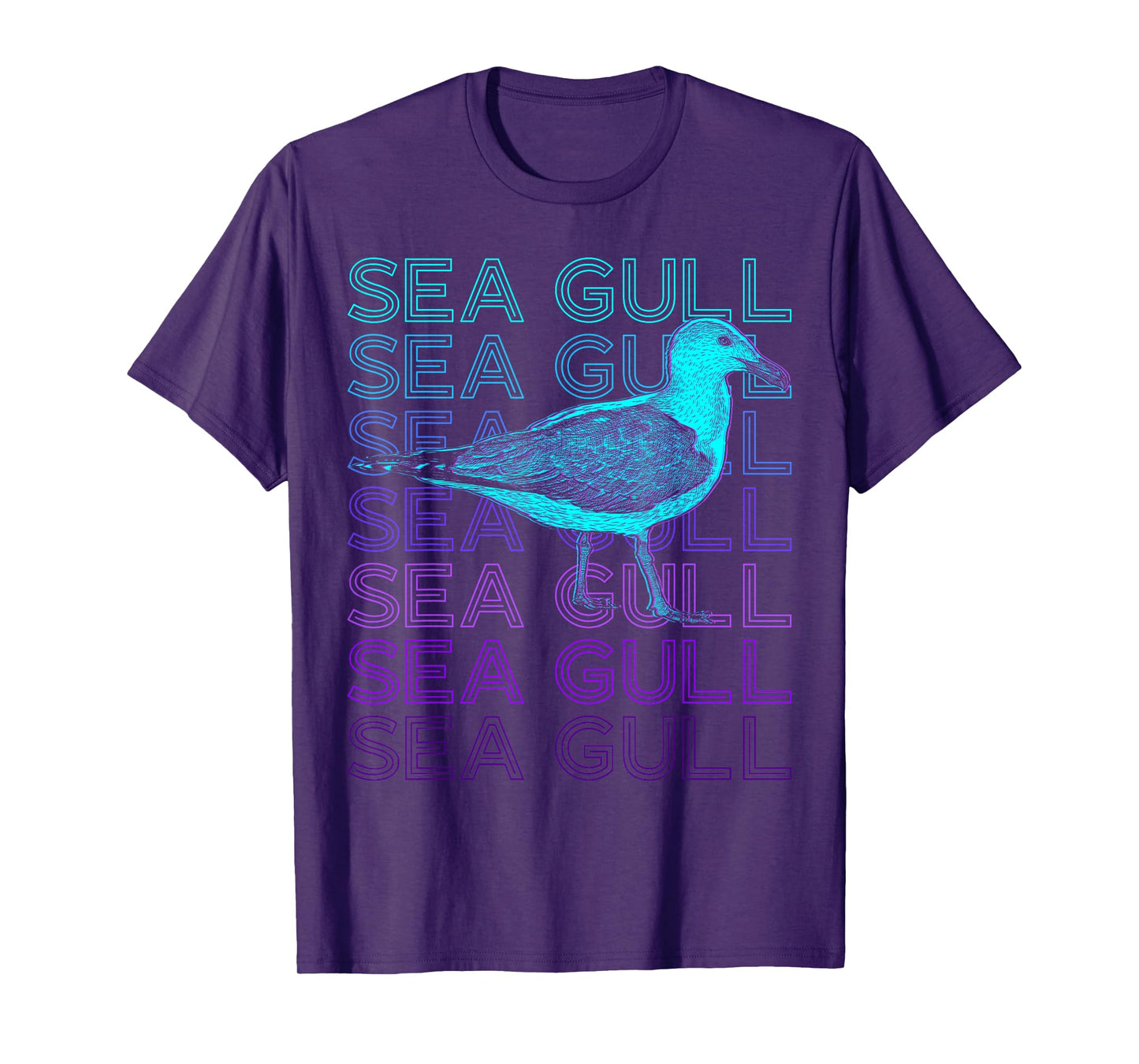 Sea Gull Seagull Sea Bird Retro T-Shirt