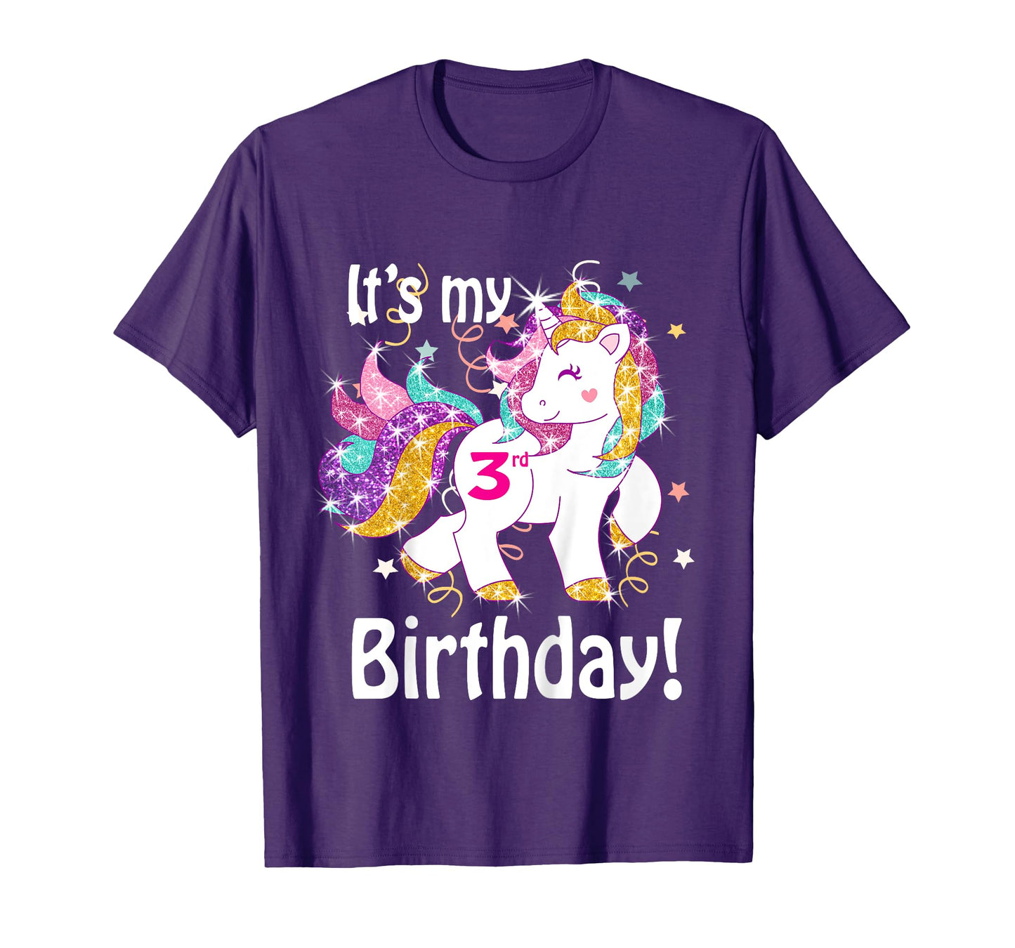 Its my 3rd Birthday (3 year old) unicorn Birthday shirt gift T-Shirt