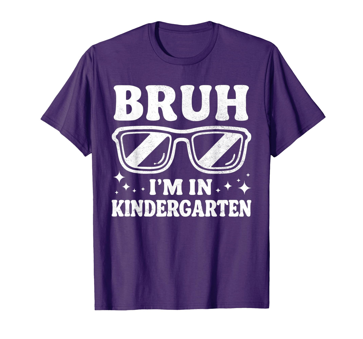 Bruh I'm In Kindergarten Sunglasses Cool Boys Back To School T-Shirt