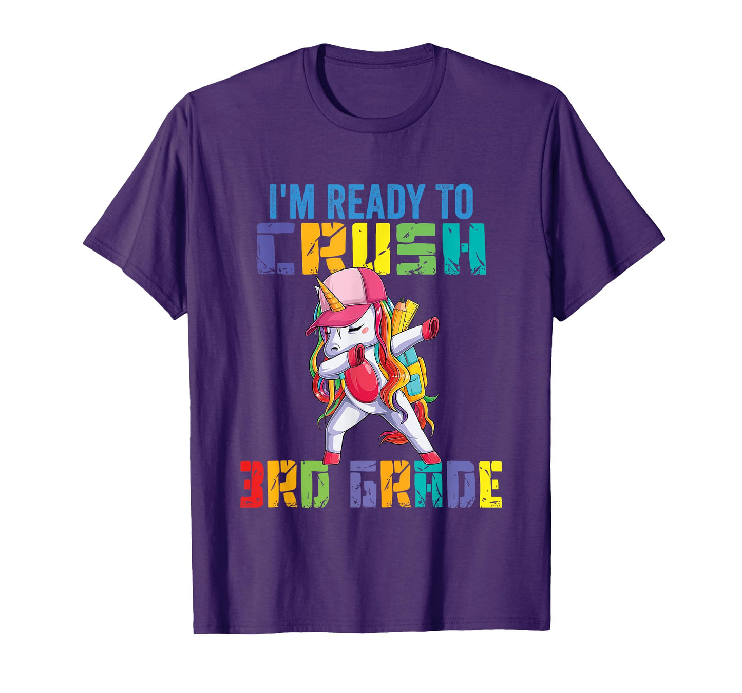 Ready To Crush 3rd Grade Grade Unicorn T-Shirt