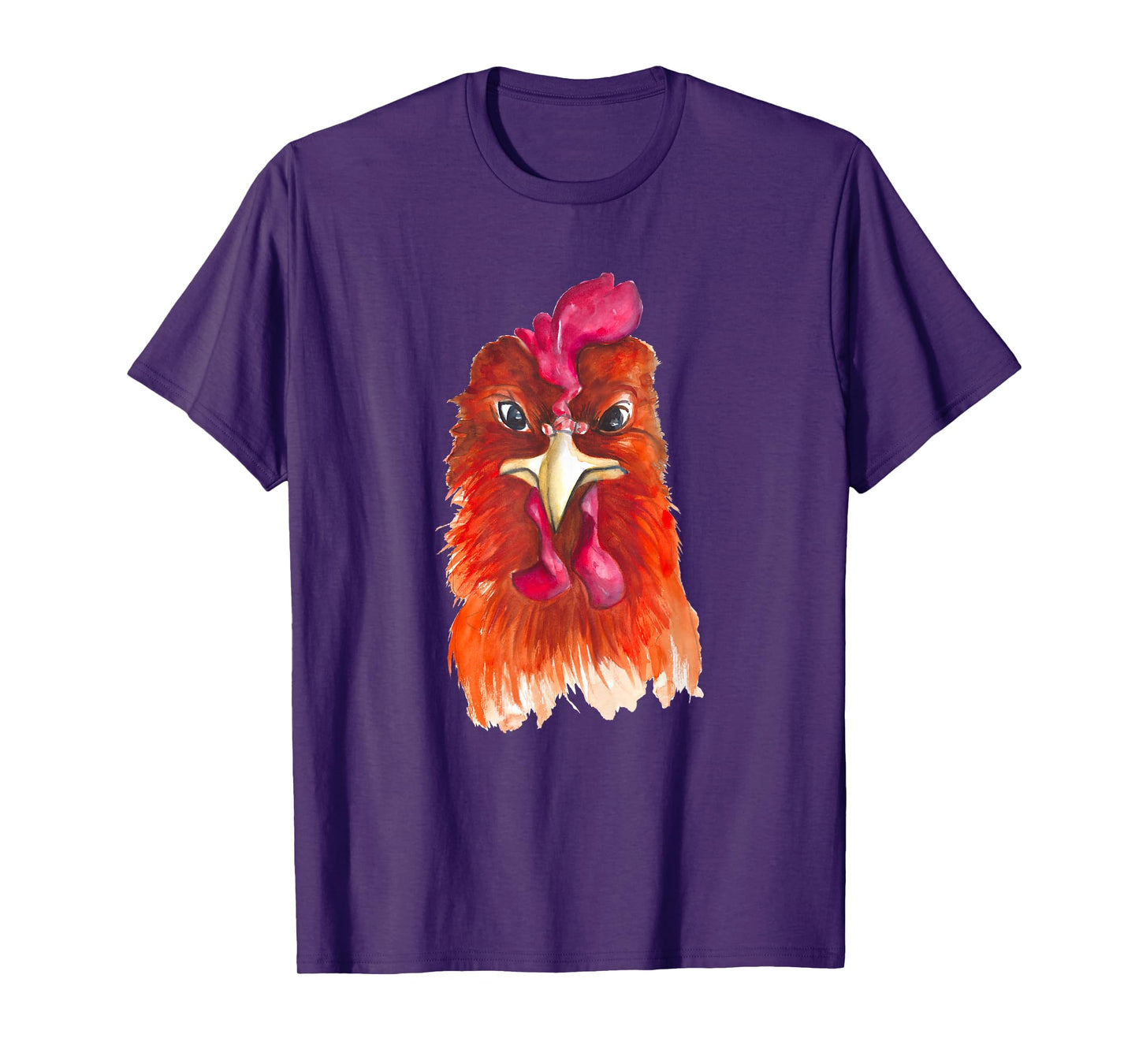 Funny Chicken Farmer design women men angry rooster T-Shirt