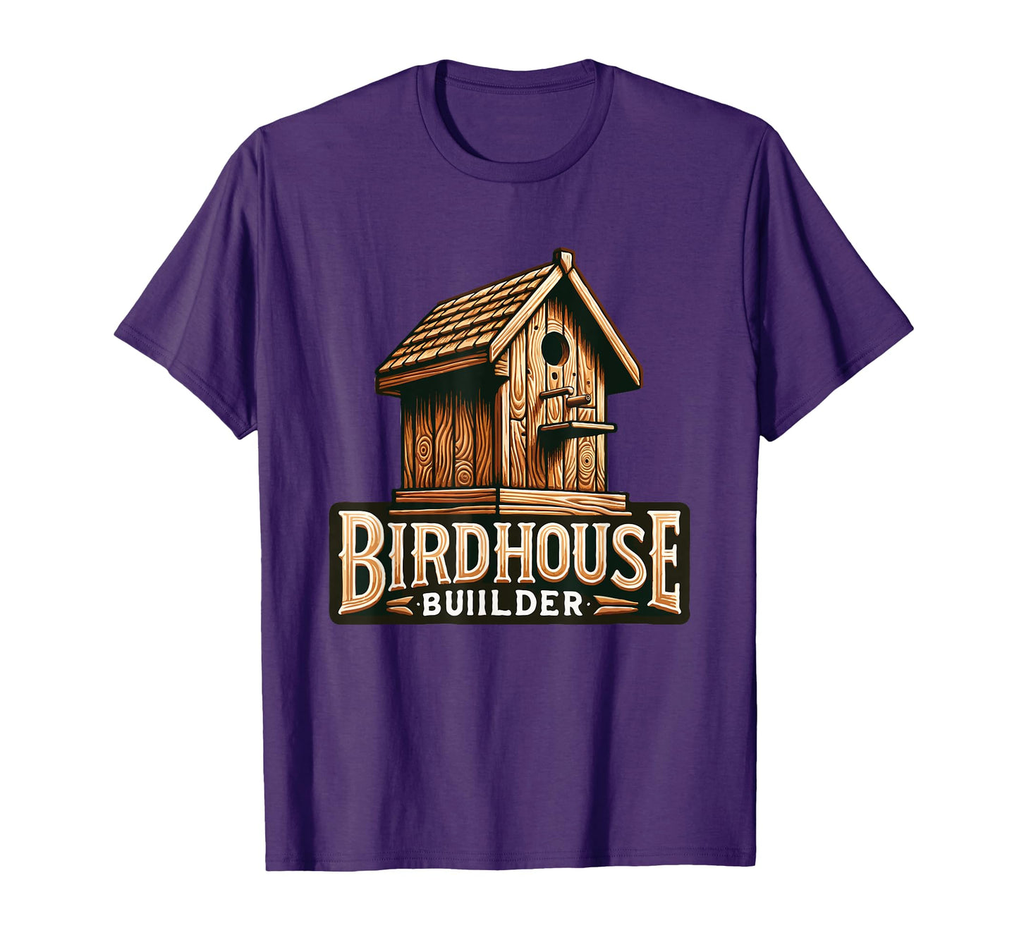 Bird Watching Wooden Birds Lover Vintage Birdhouse Builder T-Shirt