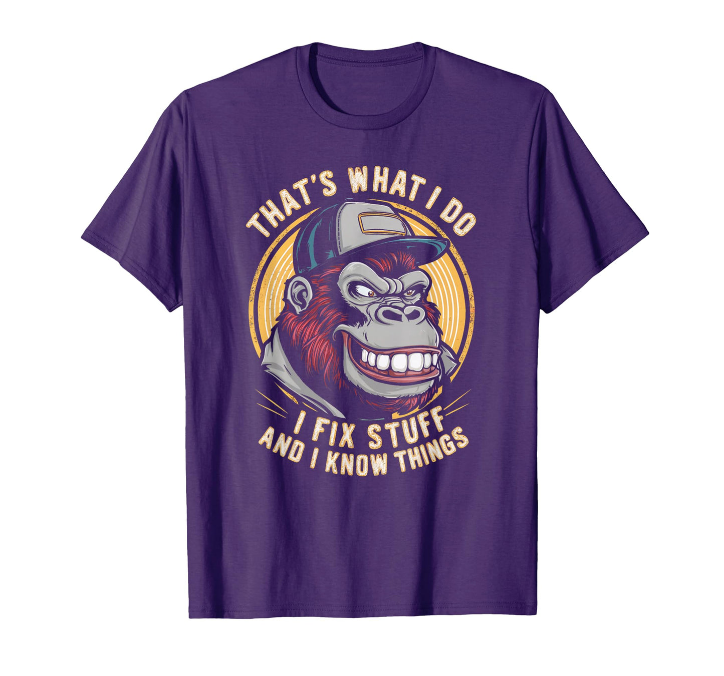 That's What I Do I Fix Stuff And I Know Monkey Product T-Shirt