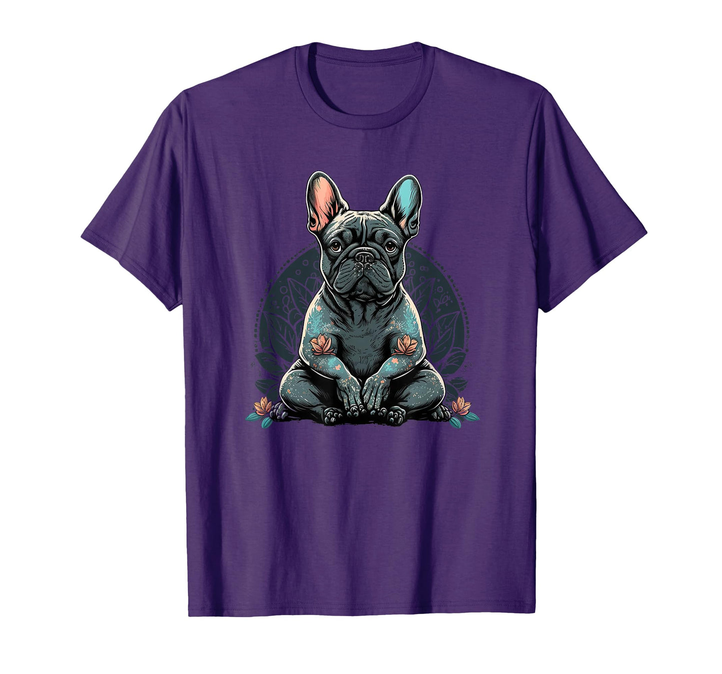Funny French Bulldog Frenchie Yoga T-Shirt