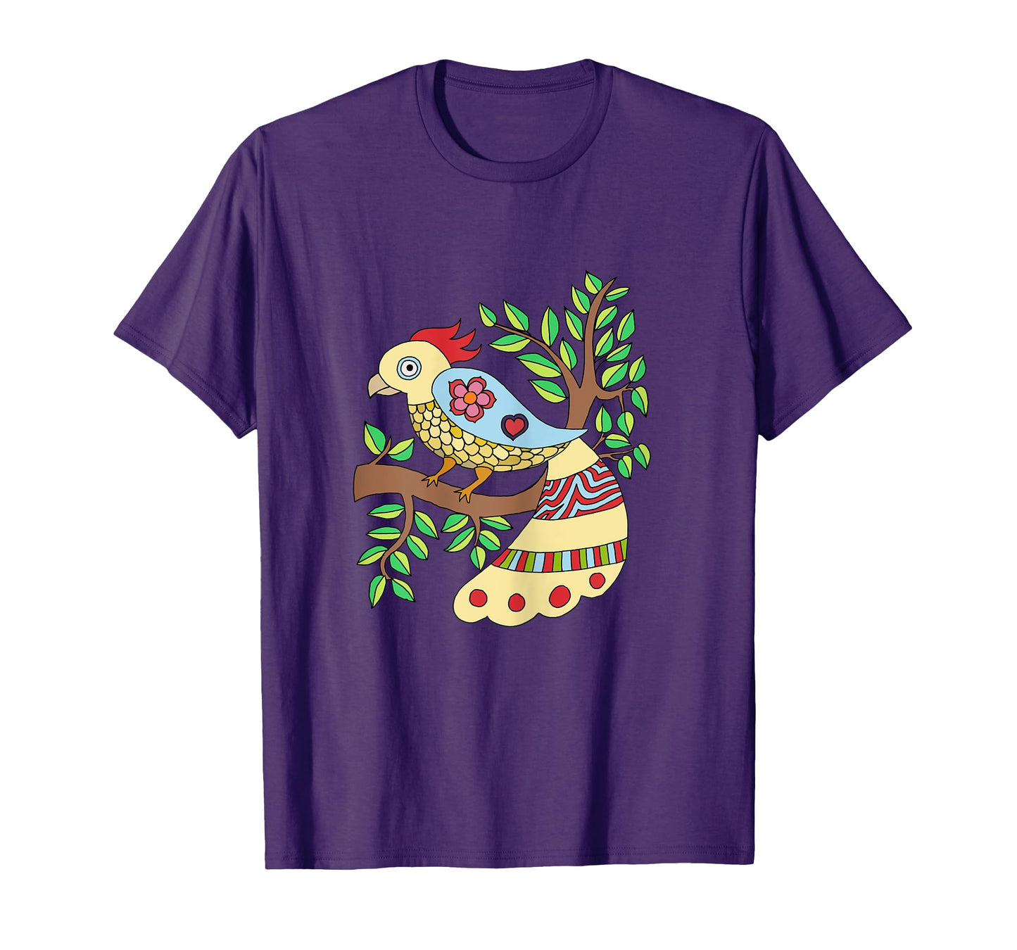 bird art madhubani style T-Shirt