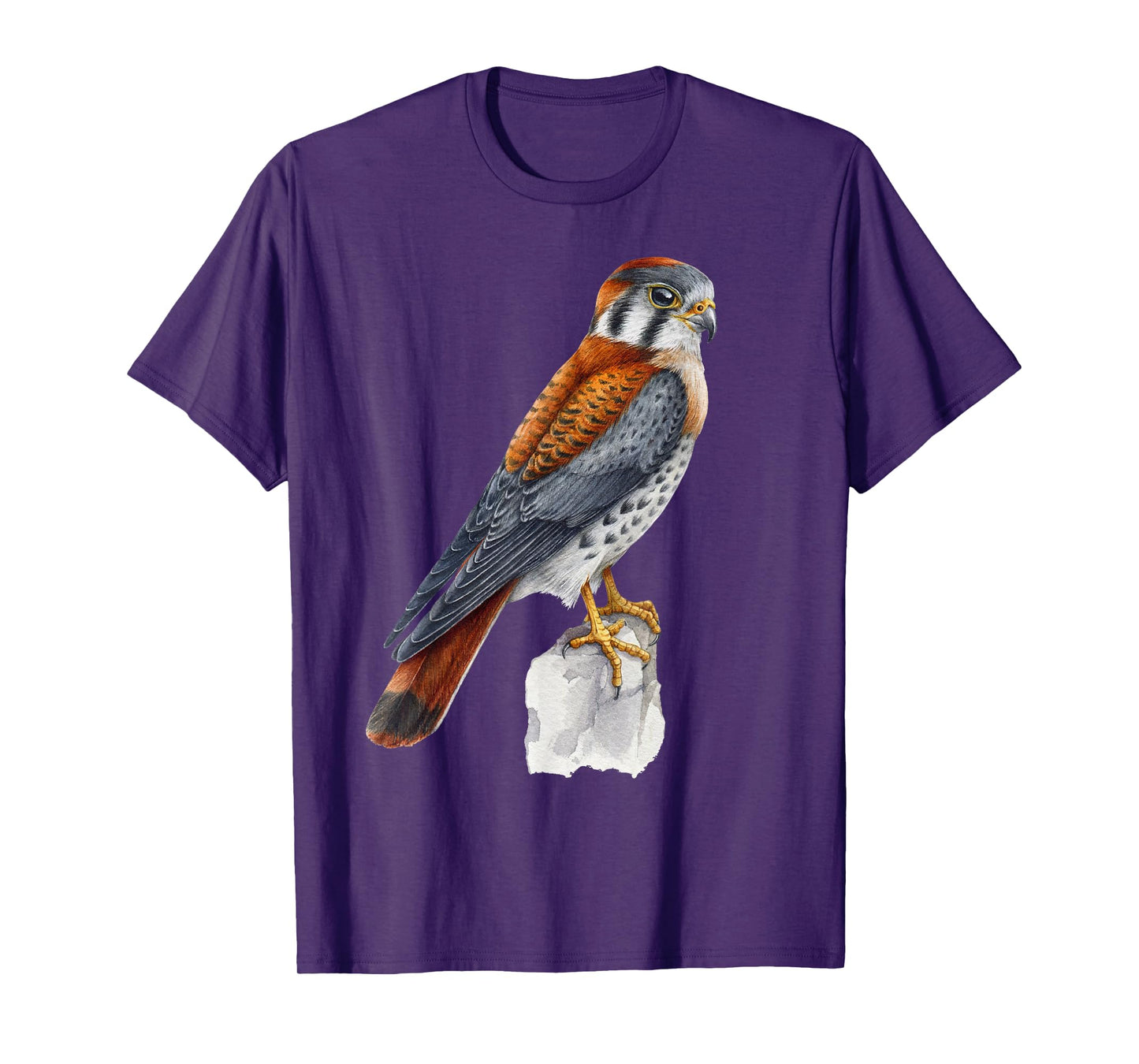 Floral Folk - Common Kestrel - Bird of Prey - Bird Watching T-Shirt