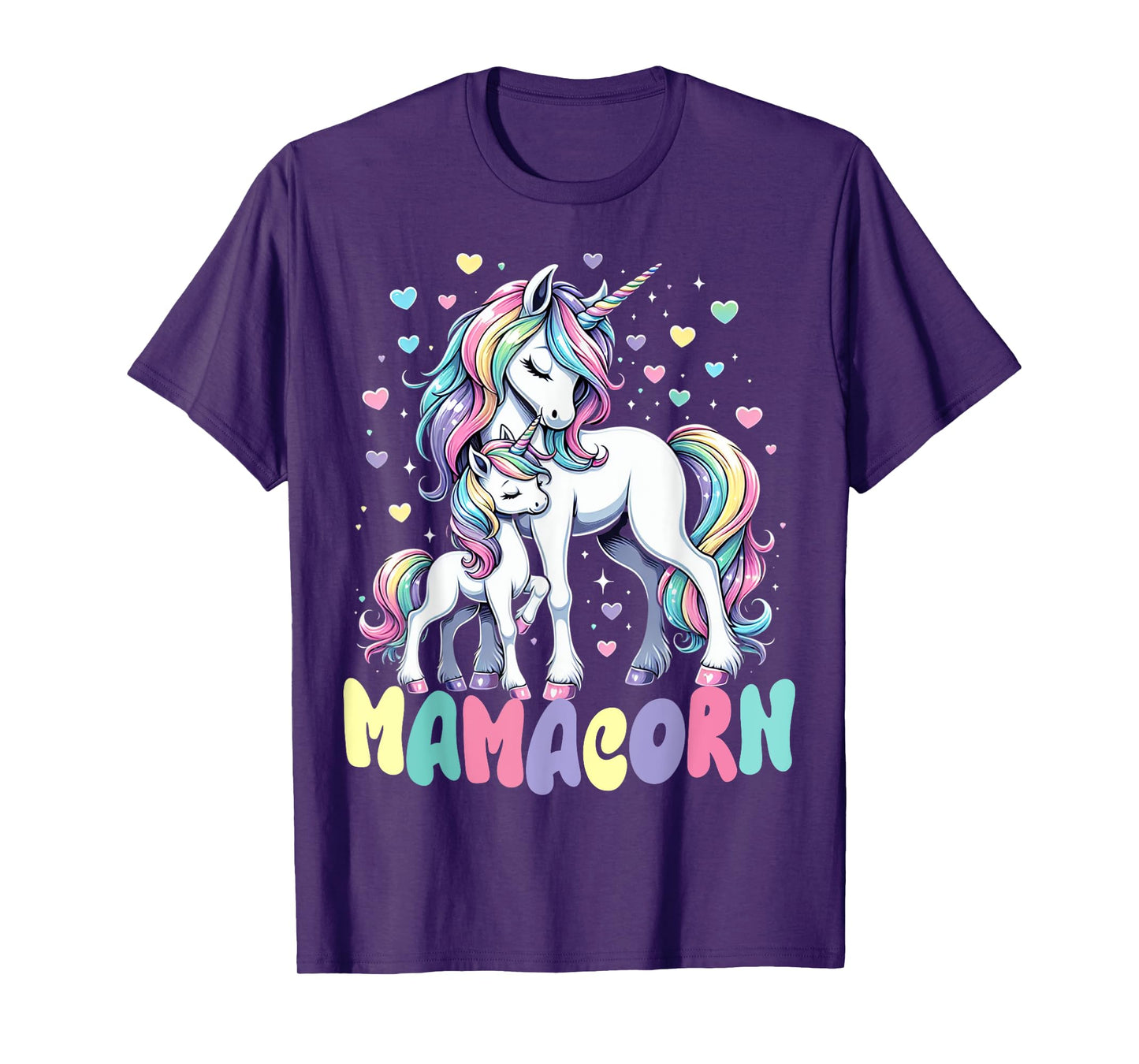 Funny Mamacorn Costume Mothers Day Unicorn Mom Women Mother T-Shirt