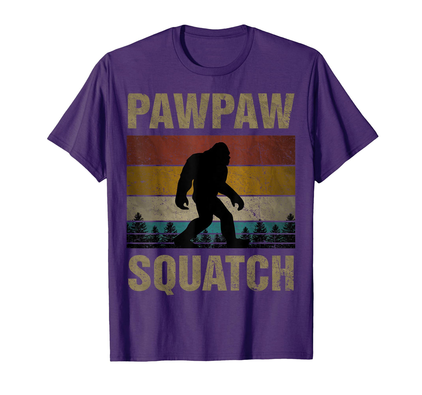 Pawpaw Squatch Bigfoot Pawpaw Sasquatch Yeti Family T-Shirt