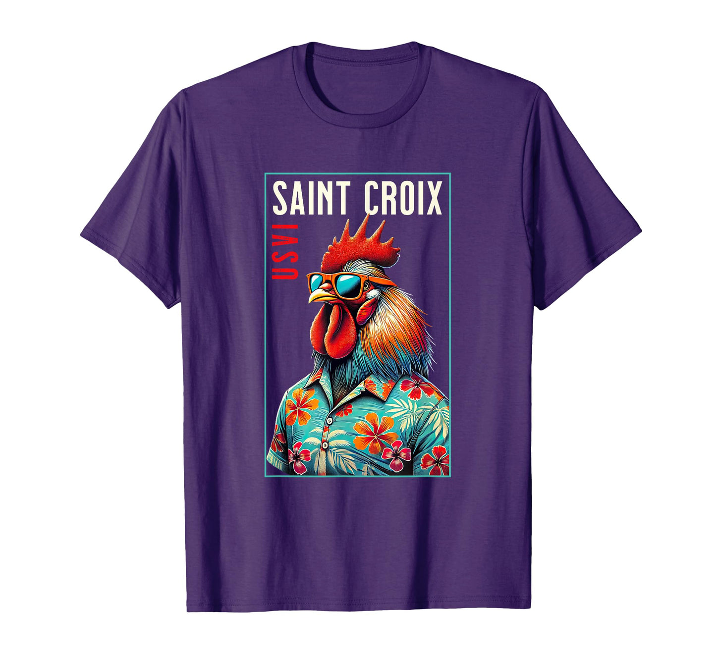 Saint Croix USVI Beach Chicken Rooster Lover T-Shirt