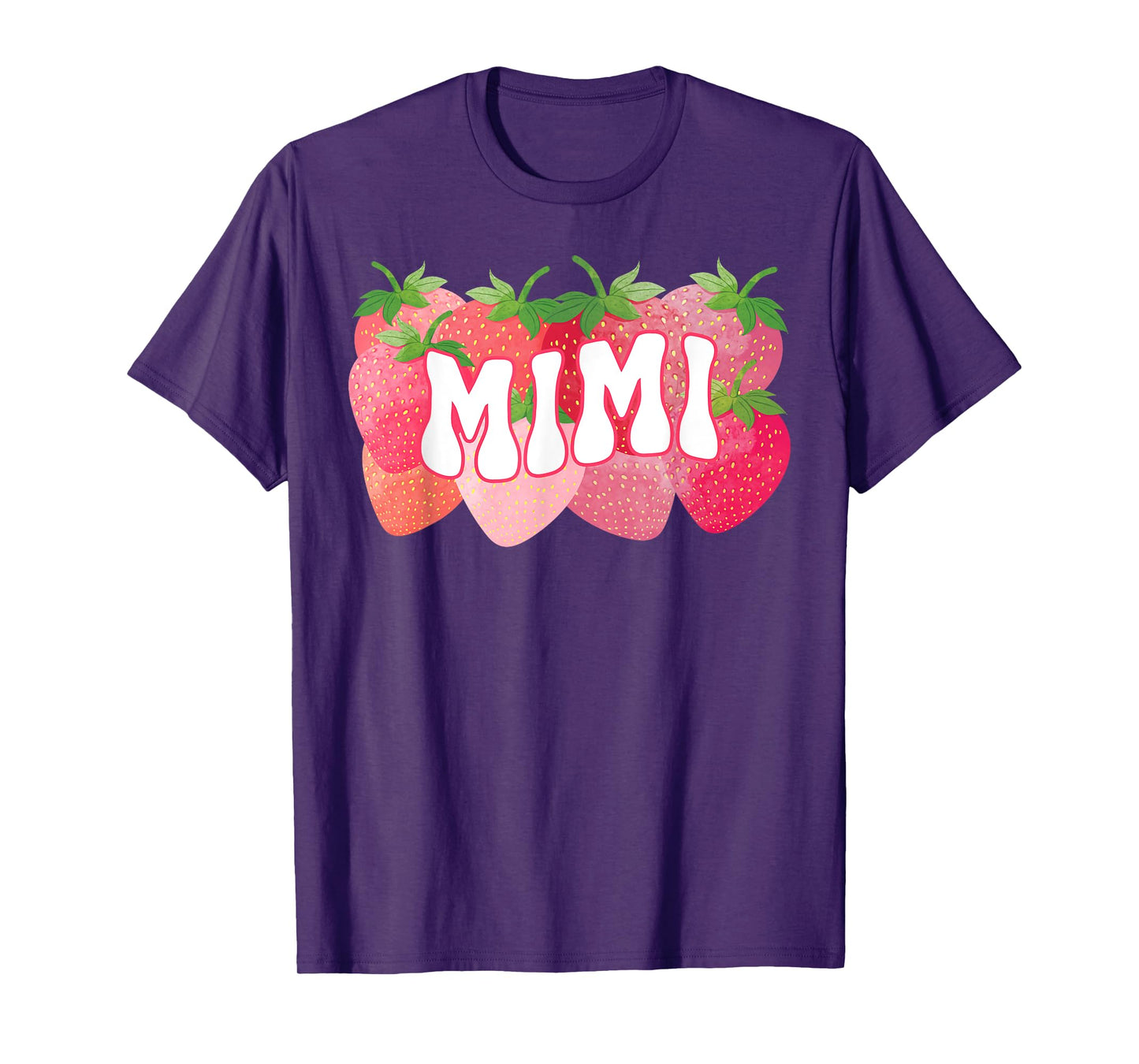 Cute Mimi Strawberry Lover Mom Mommy Happy Mothers Day Women T-Shirt