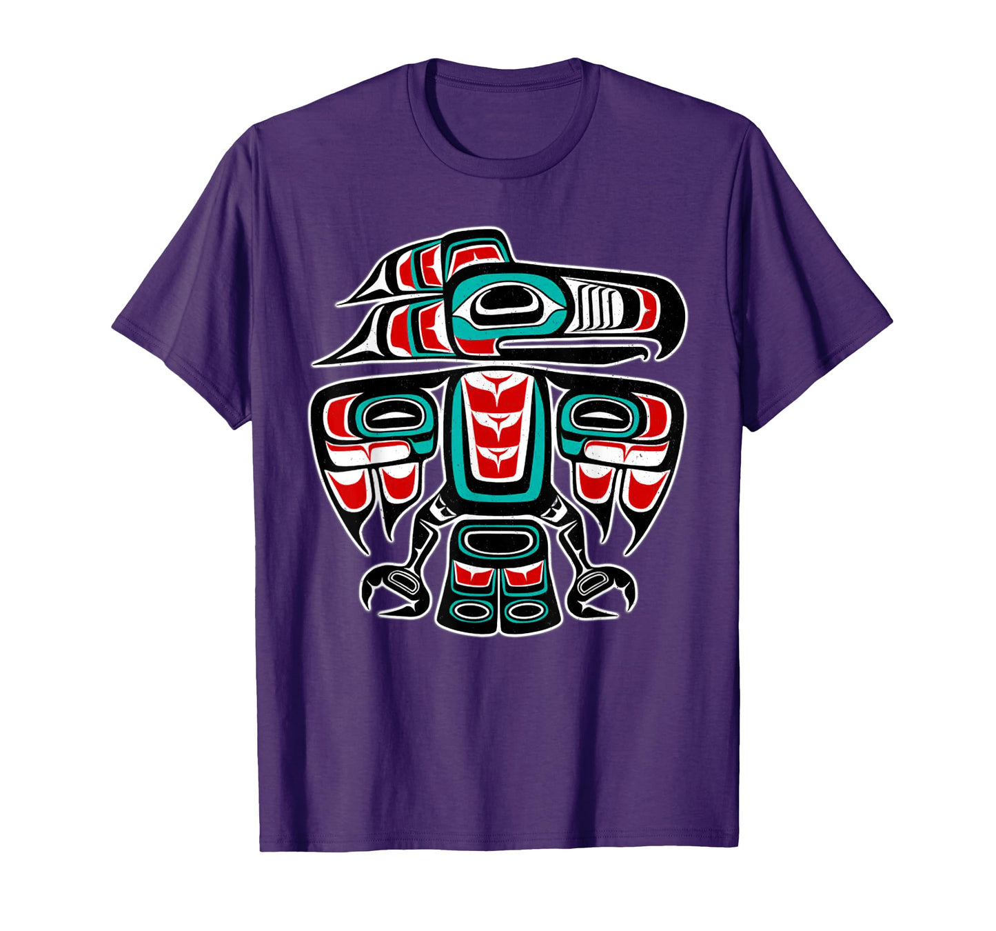 Northwest Coast Totem Pole Art - Eagle - Native Bird T-Shirt
