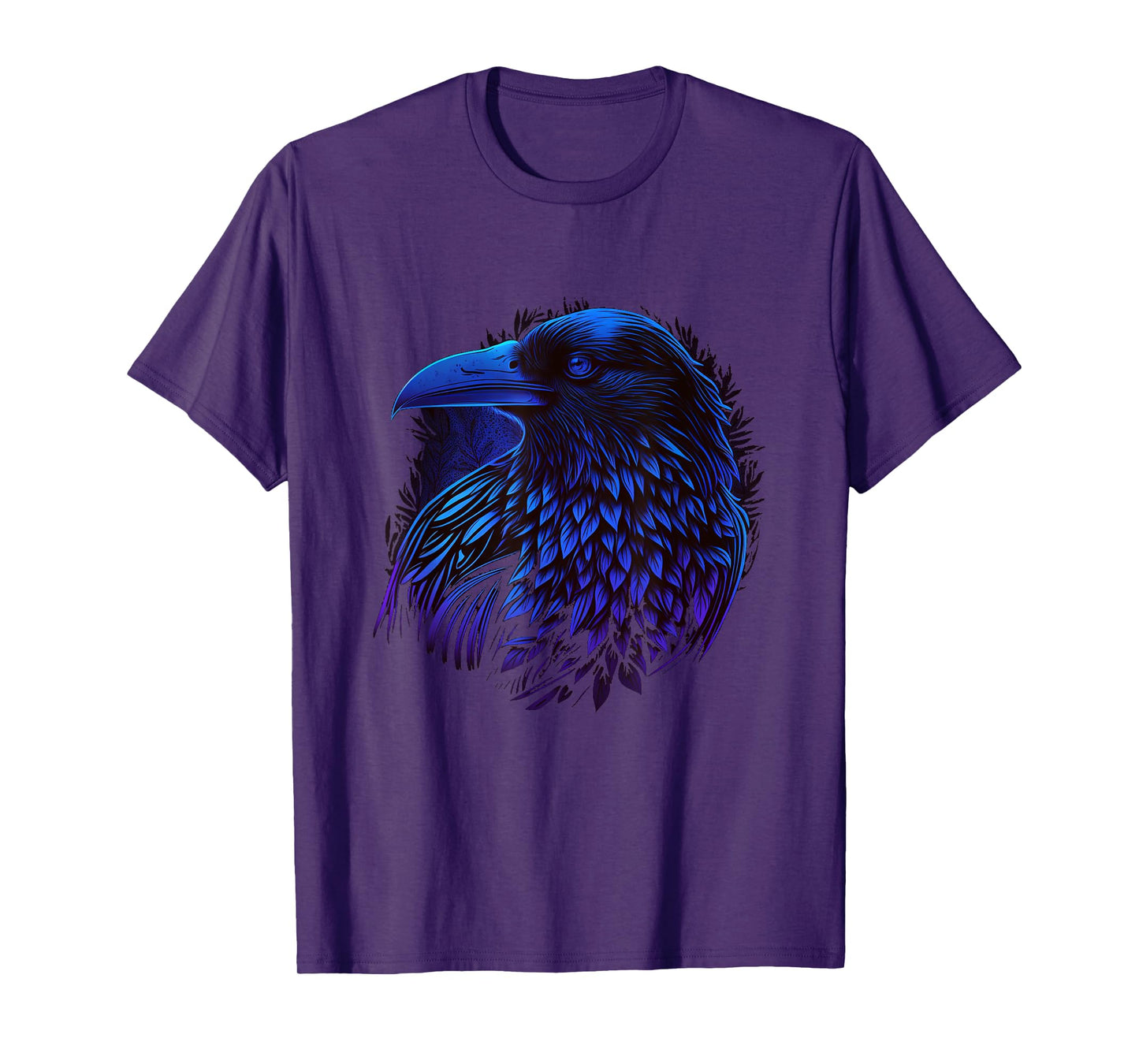 Raven Graphic Goth Black Crow T-Shirt