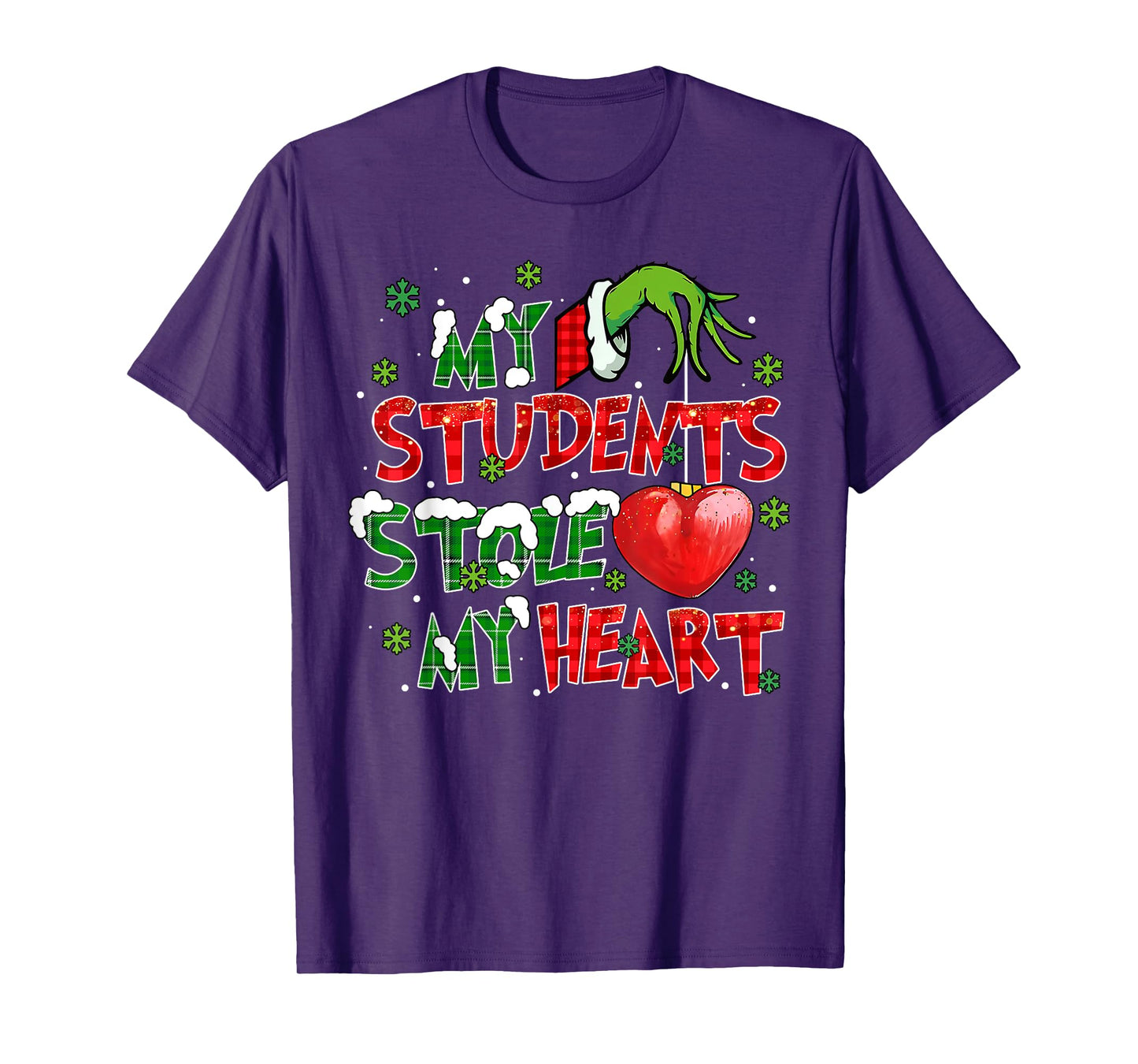 My Students Stole My Heart Xmas Christmas Holiday Teacher T-Shirt
