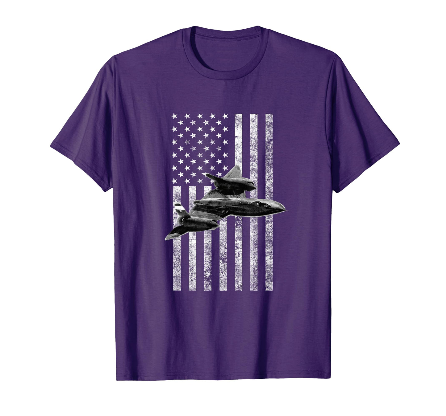 SR-71 Blackbird American USA Flag Tee - Military T-Shirt T-Shirt