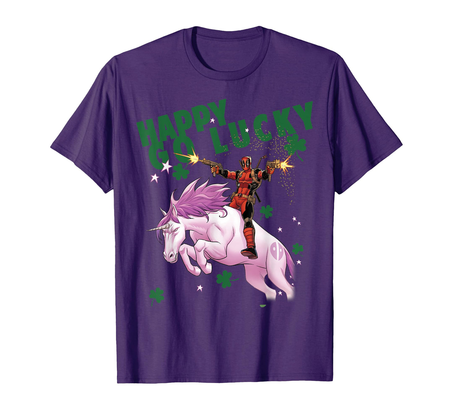 Marvel Deadpool Happy Go Lucky Magical Unicorn T-Shirt