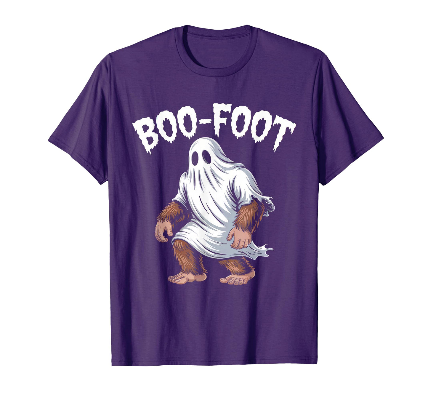 Boo Foot Funny Bigfoot Ghost Halloween Pun T-Shirt
