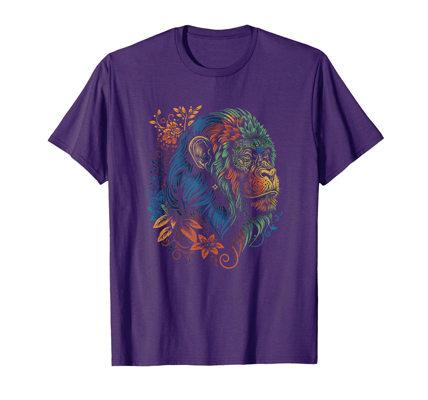 Artistic Abstract Howler Monkey Art Ape Lover Monkey T-Shirt