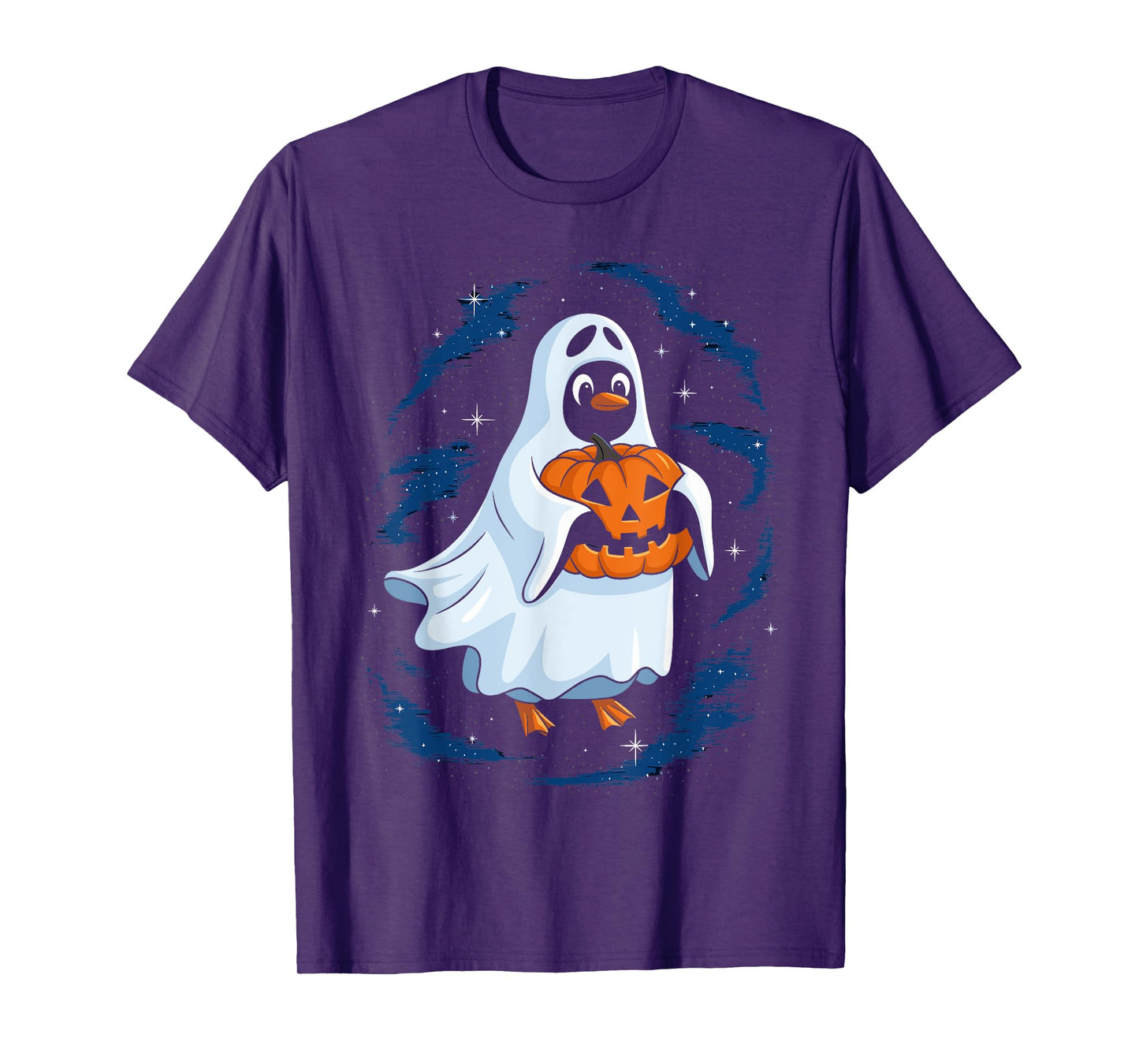 Funny Ghost Penguin Lovers Spooky Halloween Costume T-Shirt