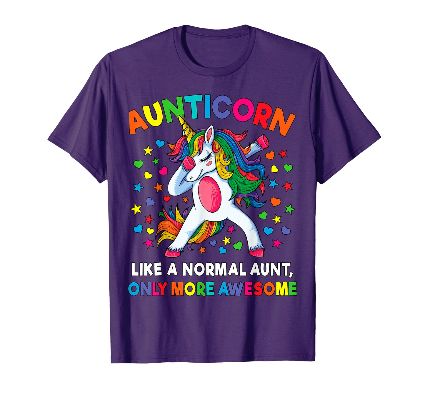 Aunticorn Like An Aunt Only Awesome Dabbing Unicorn Women T-Shirt