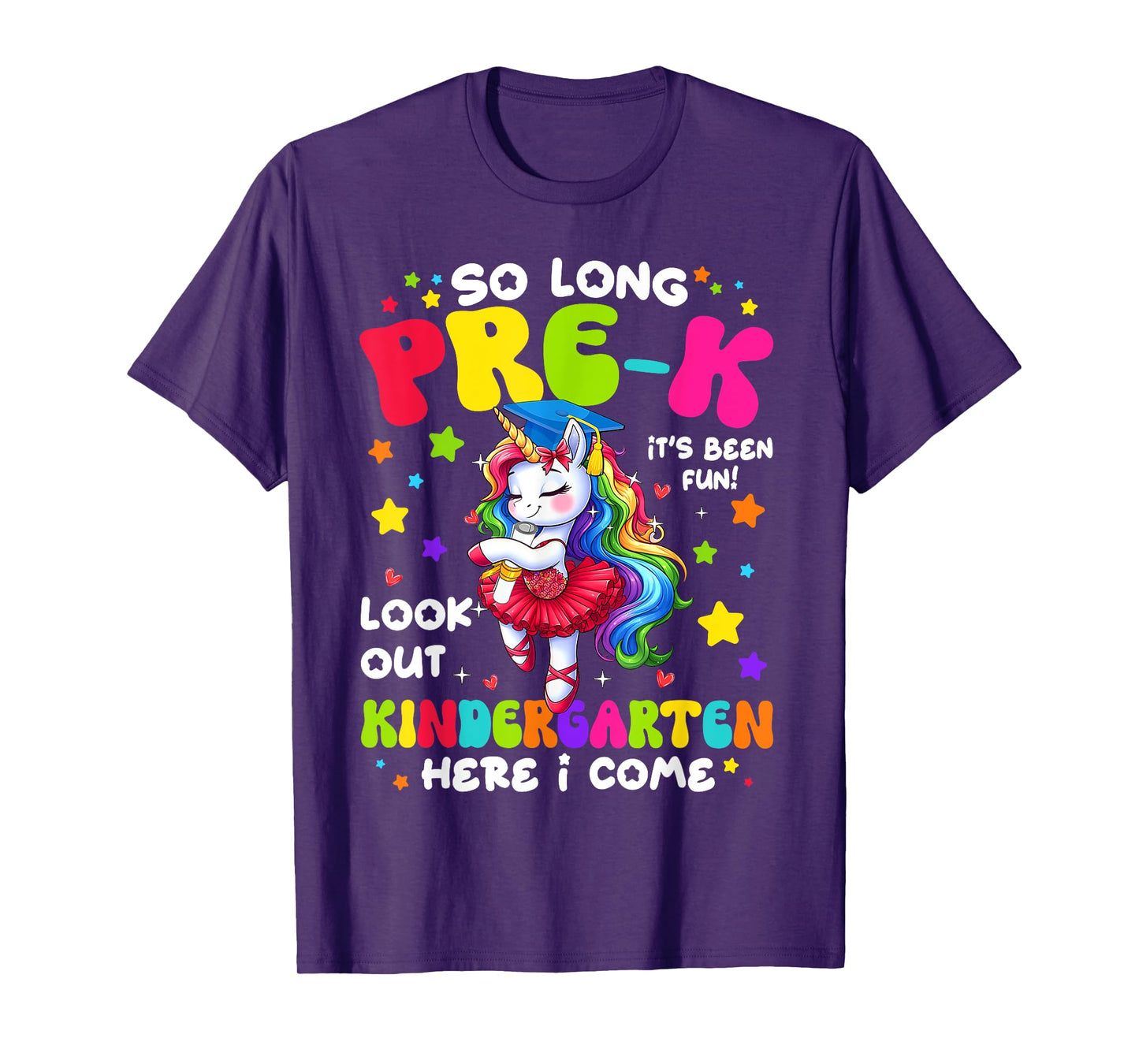 Pre-k Graduate 2025 Preschool Graduation Cute Unicorn Girls T-Shirt