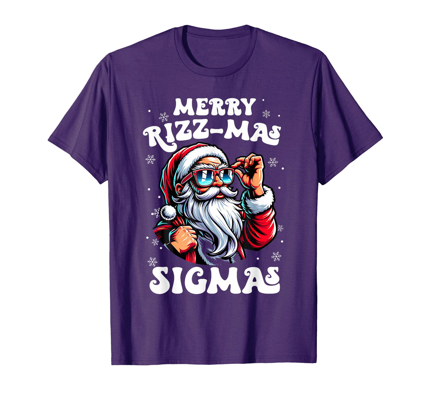 Merry Rizz Mas Sigmas Funny Gen Alpha X-Mas Santa Christmas T-Shirt